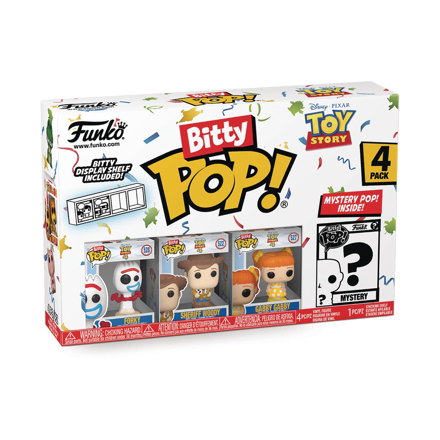 Funko Bitty Pop! Toy Story Forky 4PK Forky Woody Gabby Gabby And A