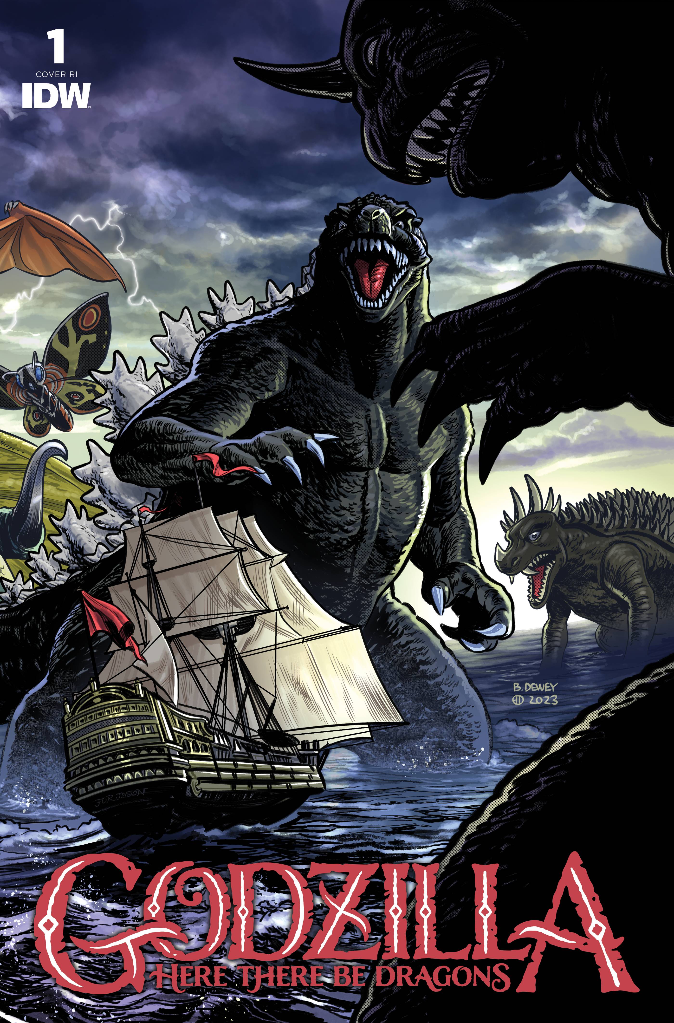 MAY231326 - GODZILLA HERE THERE BE DRAGONS #2 CVR A MIRANDA - Previews World