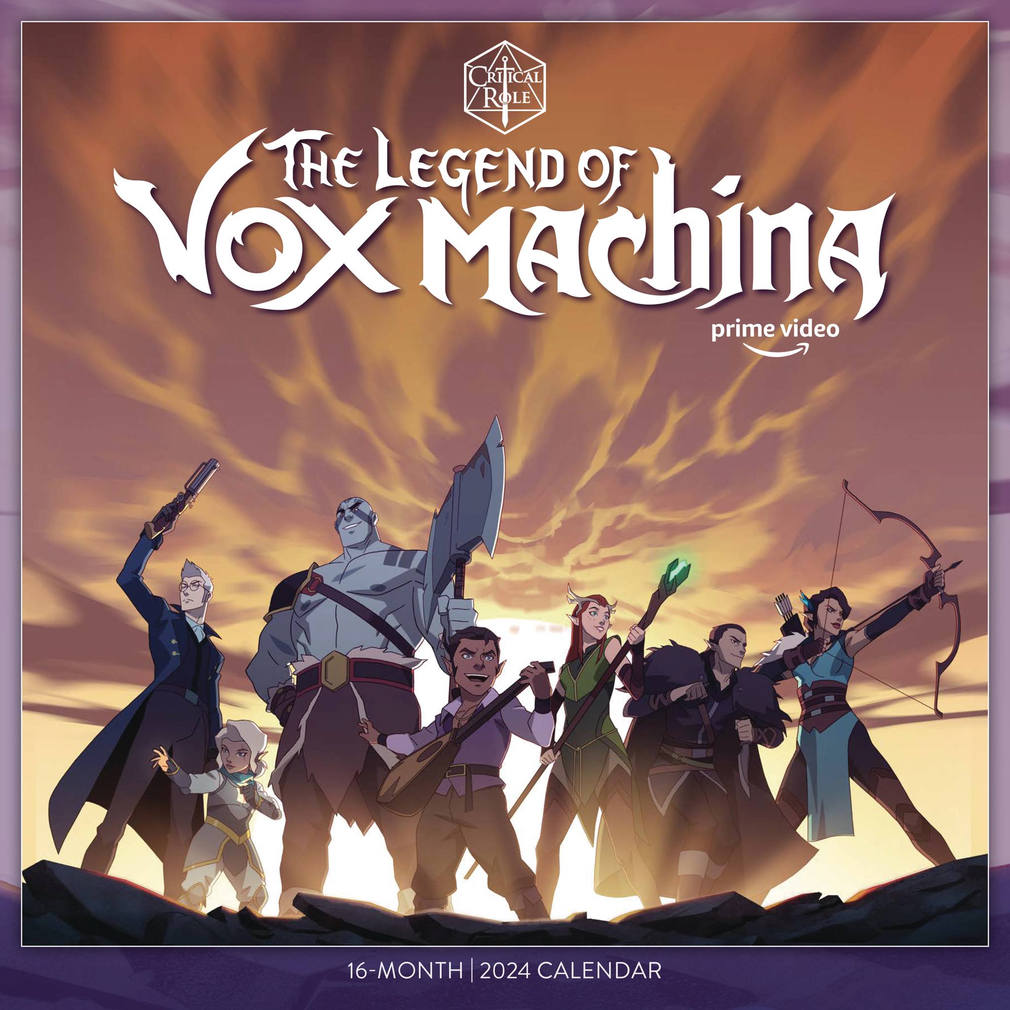 APR231842 LEGEND OF VOX MACHINA 2024 WALL CALENDAR Previews World