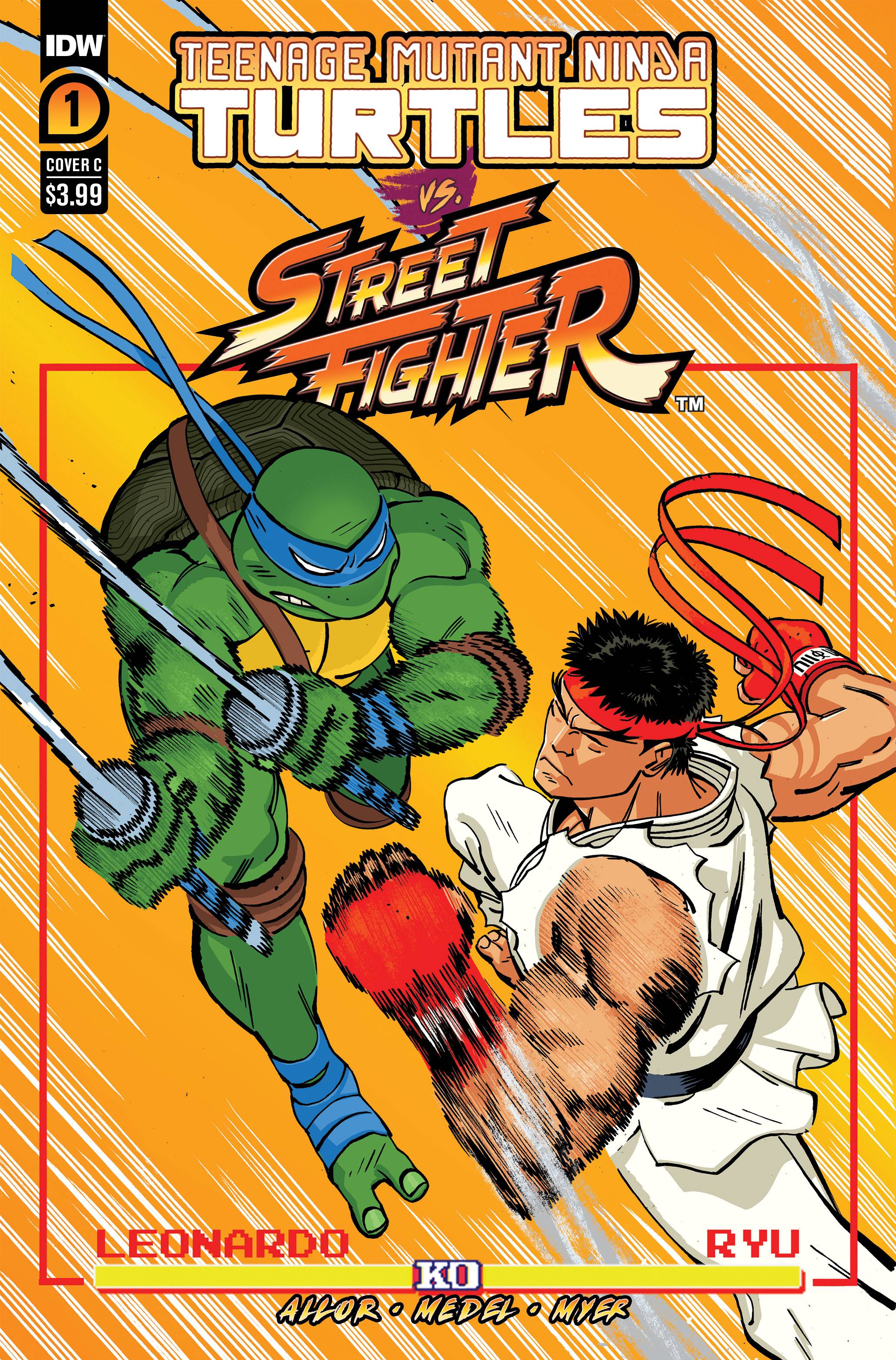 JAN238528 - TMNT VS STREET FIGHTER #1 (OF 5) CVR C REILLY - Previews World