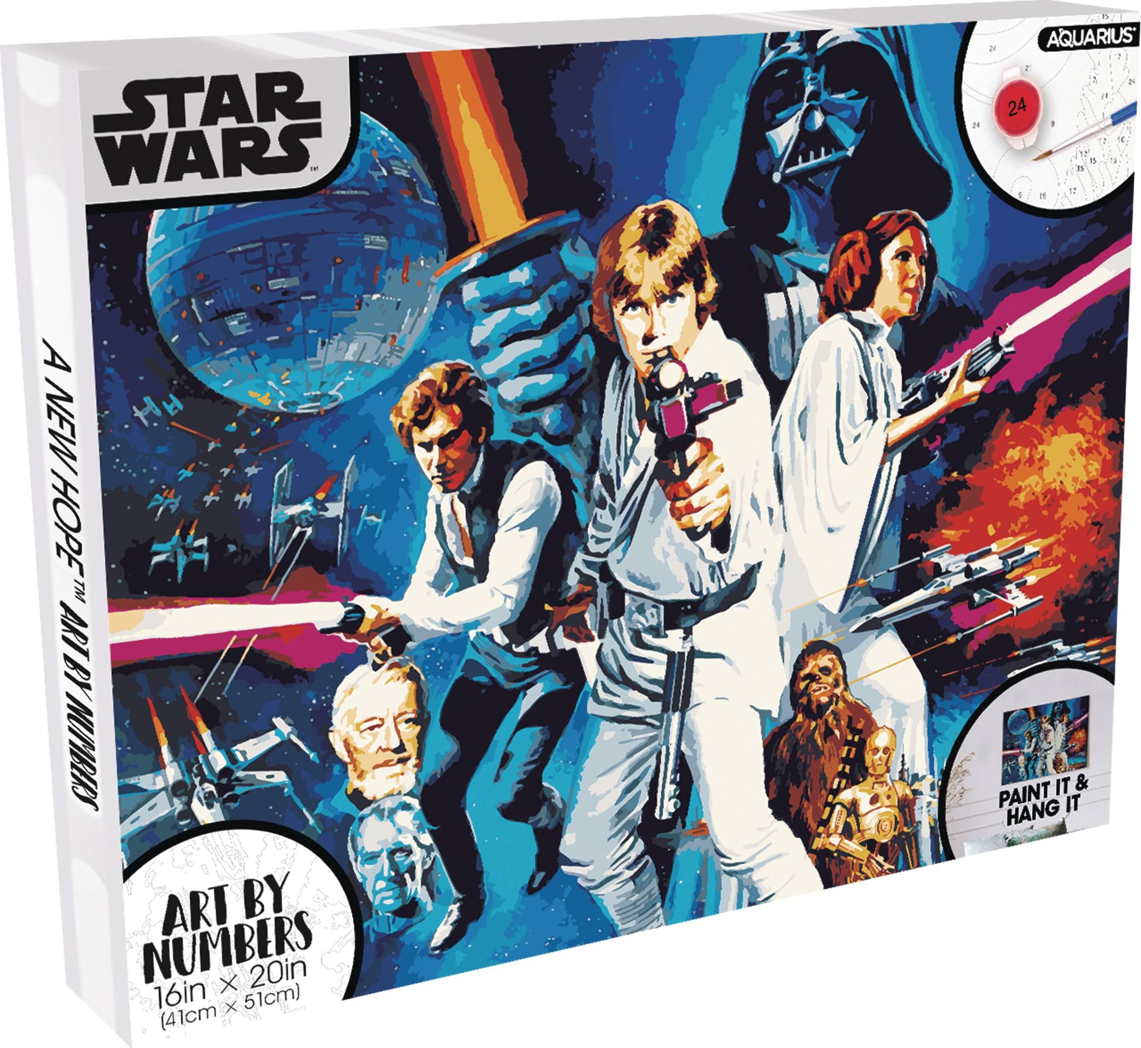 Feb238338 star wars episode 4 art by numbers painting kit previews