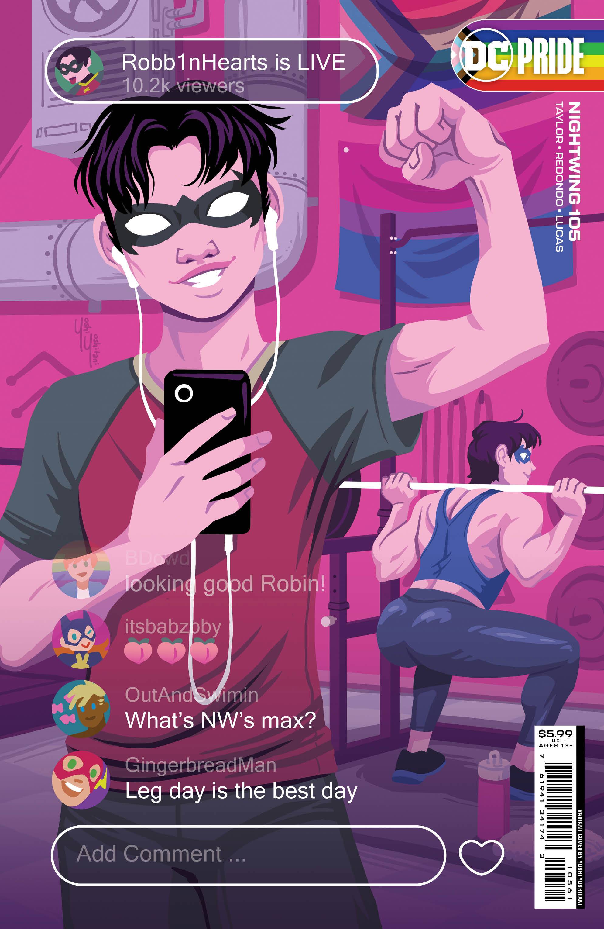 APR232549 NIGHTWING 105 CVR D NICK ROBLES DC PRIDE CARD STOCK VAR