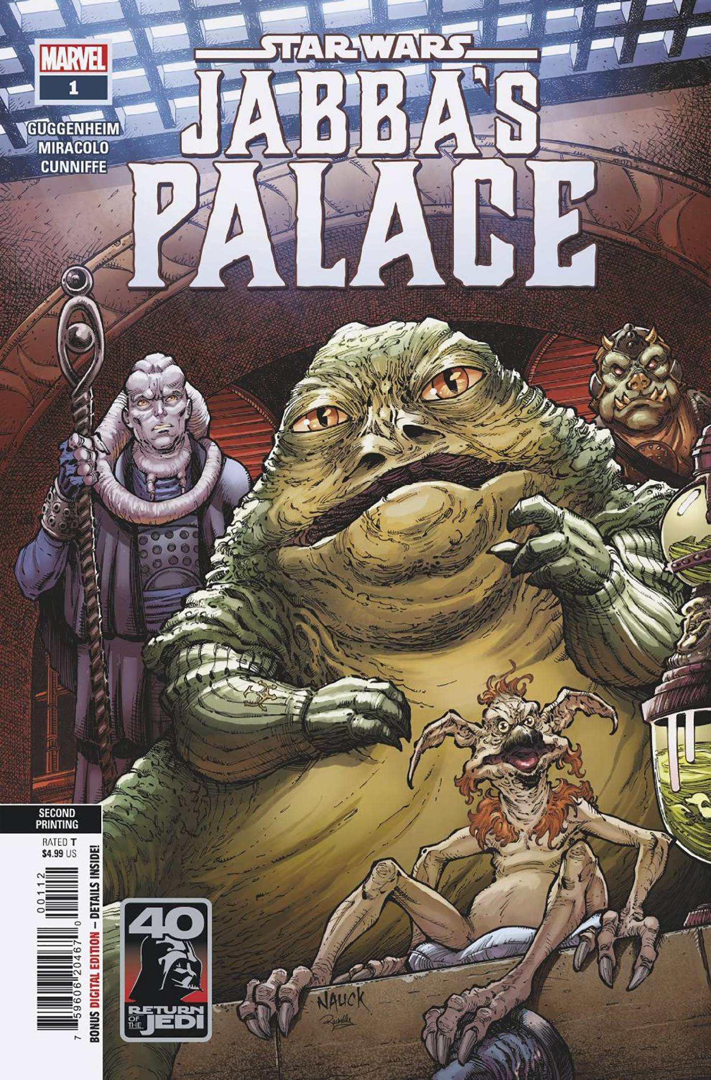 Feb Star Wars Return Of Jedi Jabbas Palace Nd Ptg Nauck Var Previews World