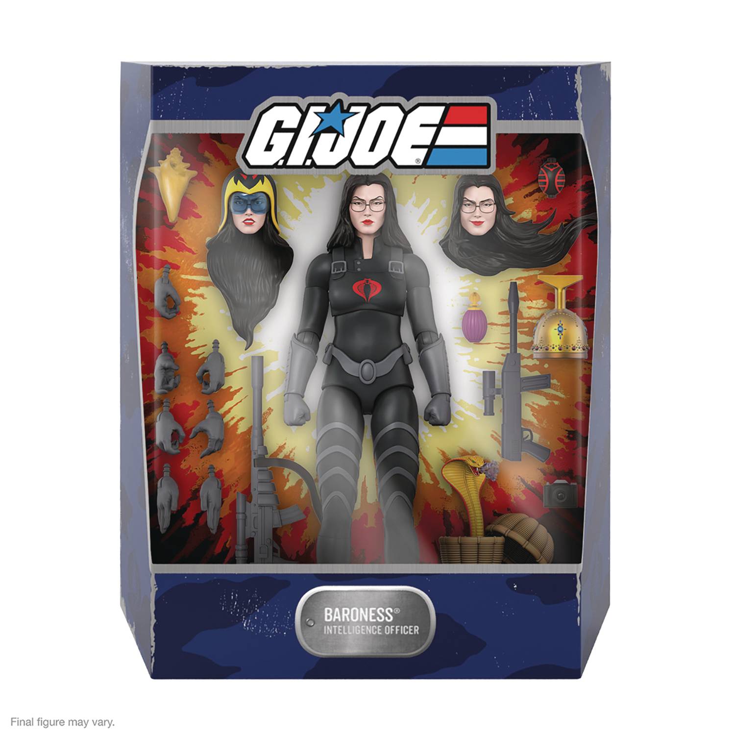 ULTIMATES GI JOE WAVE 4 BARONESS BLACK SUIT AF