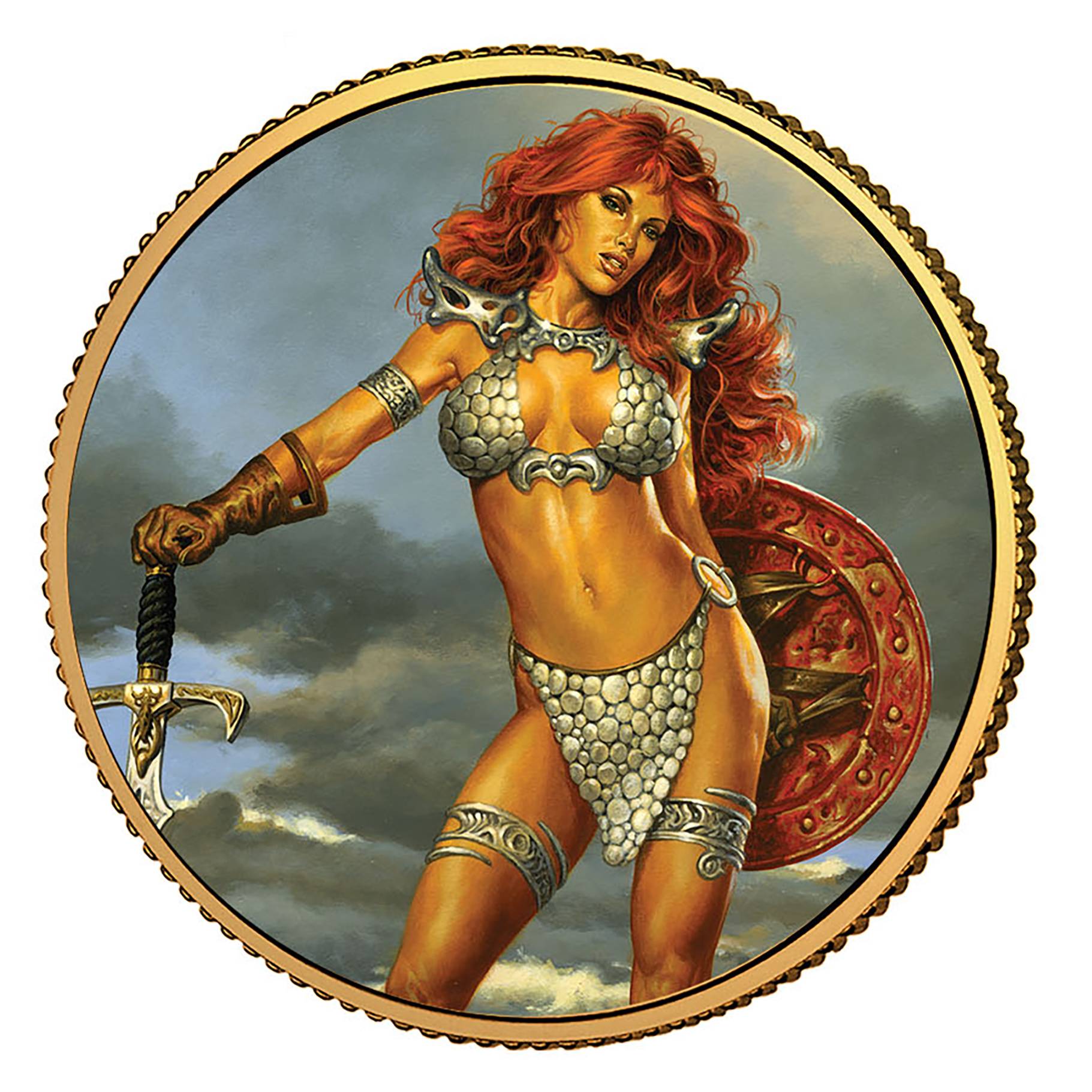 RED SONJA GOLD COLL COIN #2 JUSKO