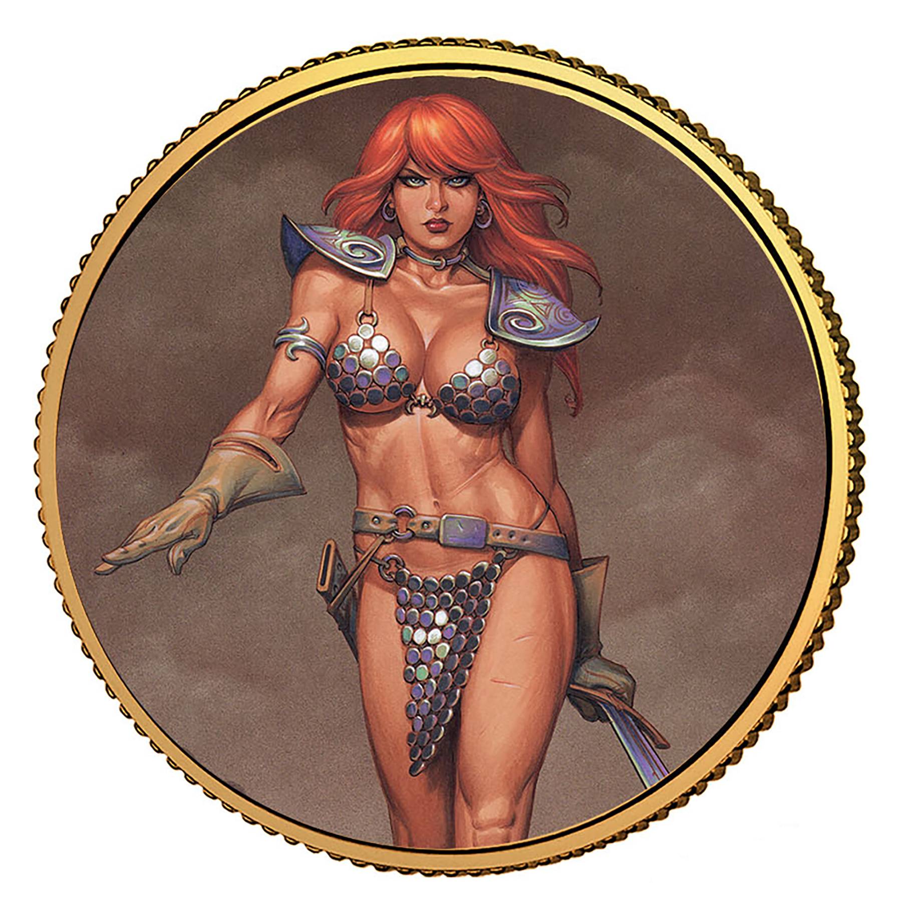 RED SONJA GOLD COLL COIN #3 LINSNER