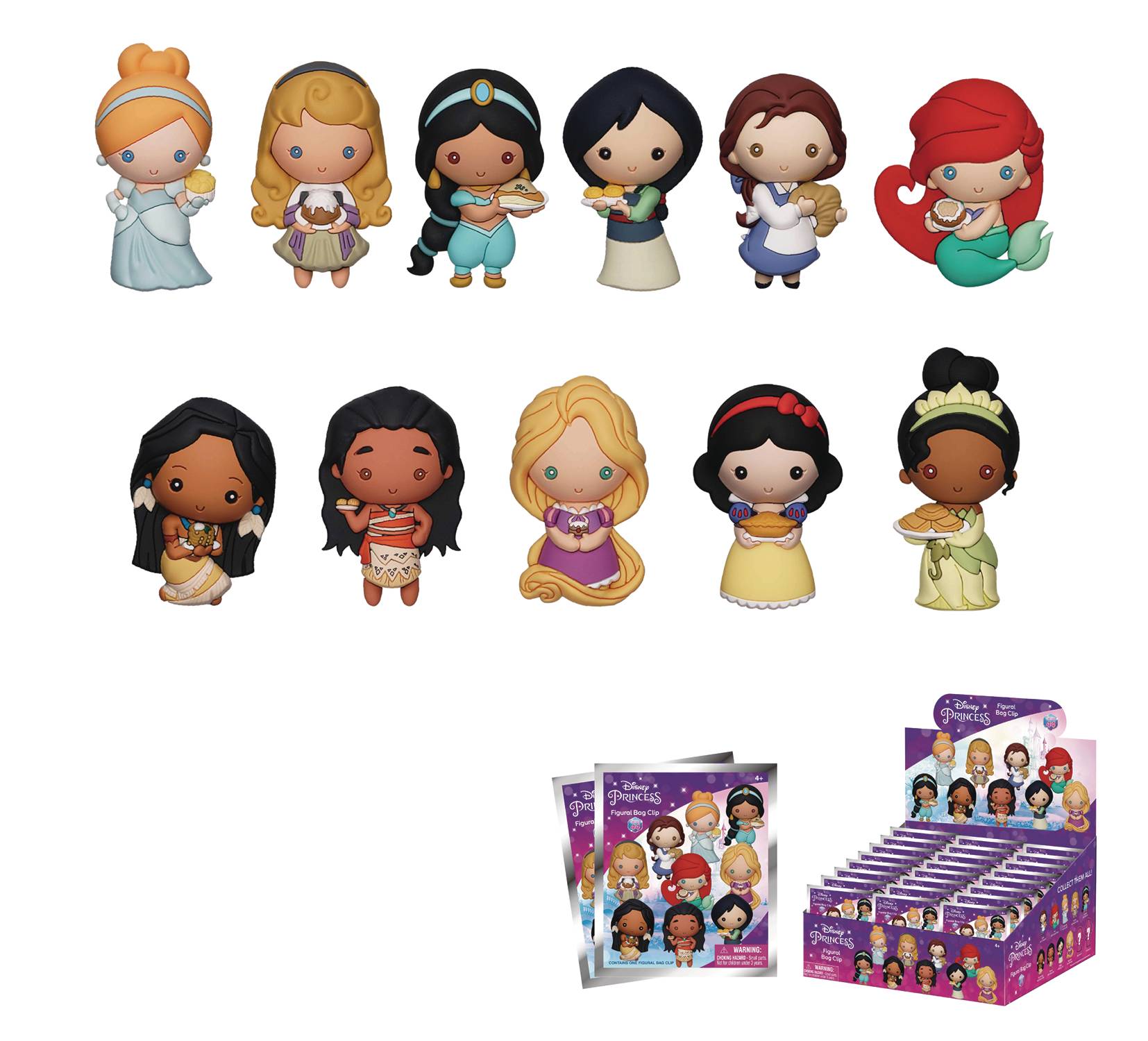 MAR238238 - DISNEY S44 PRINCESSES W/FOOD 24PC 3D FOAM BAG CLIP BMB DS (C -  Previews World