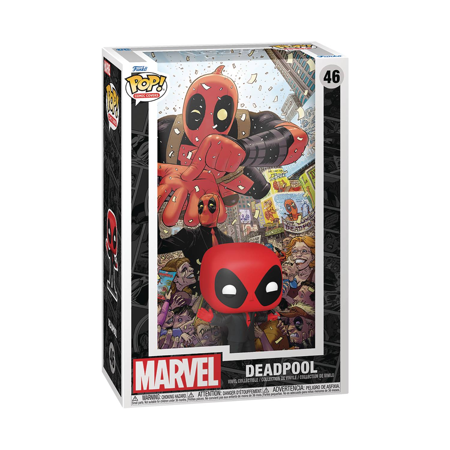 APR238517 POP COMIC COVER MARVEL DEADPOOL(2025) 1 IN BLACK VIN FIG (C Previews World