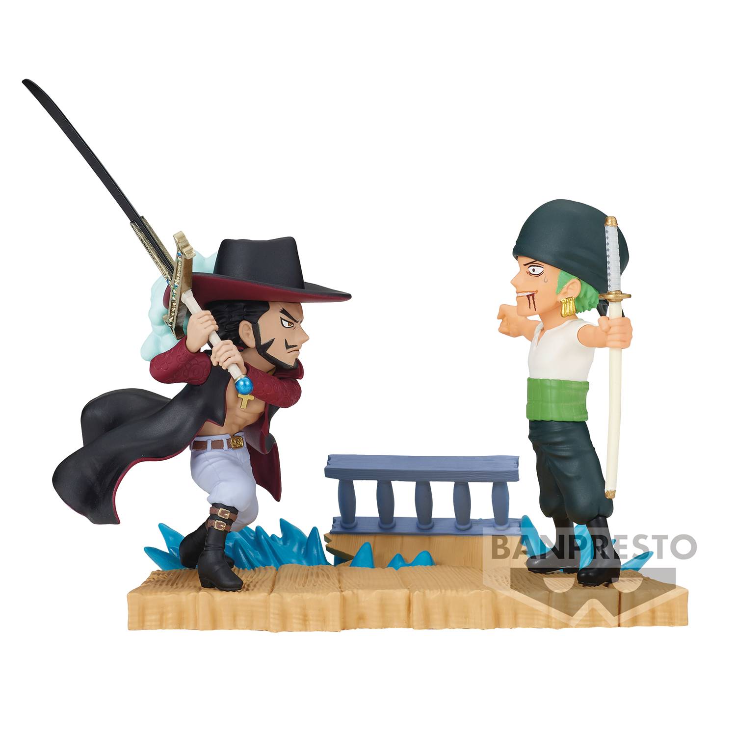 APR239240 - ONE PIECE LOG STORIES RORONOA ZORO VS DRACULE MIHAWK FIG ...