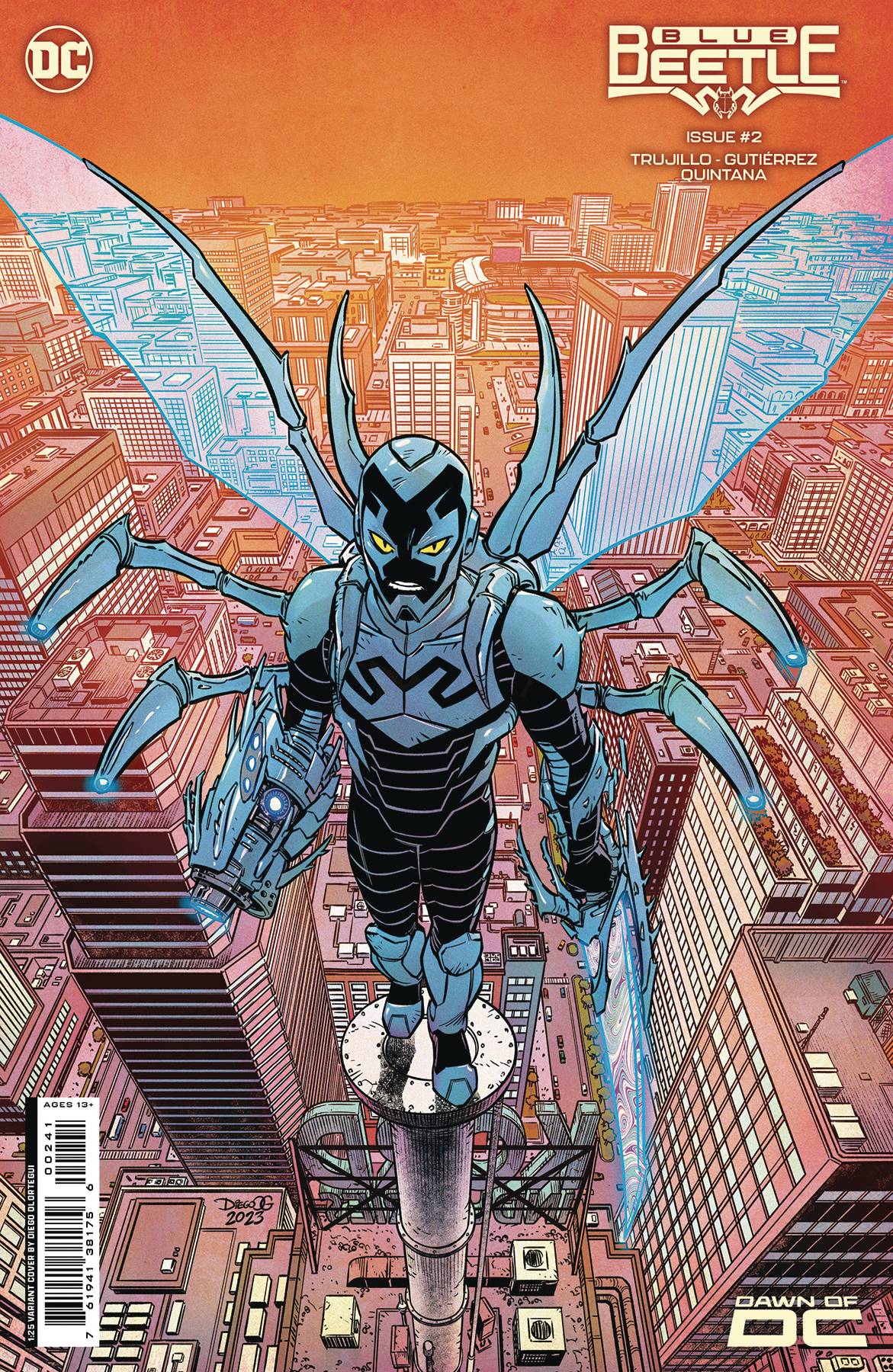 AUG233127 - BLUE BEETLE #2 CVR C 1:25 DIEGO OLORTEGUI CS VAR - Previews  World