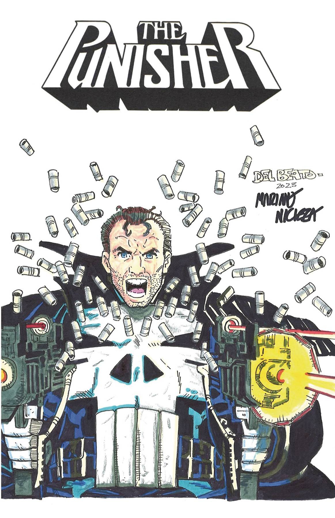 Original The Punisher Sketch by Mike Zeck! Marvel Commission Art Frank  Castle | #1801899063