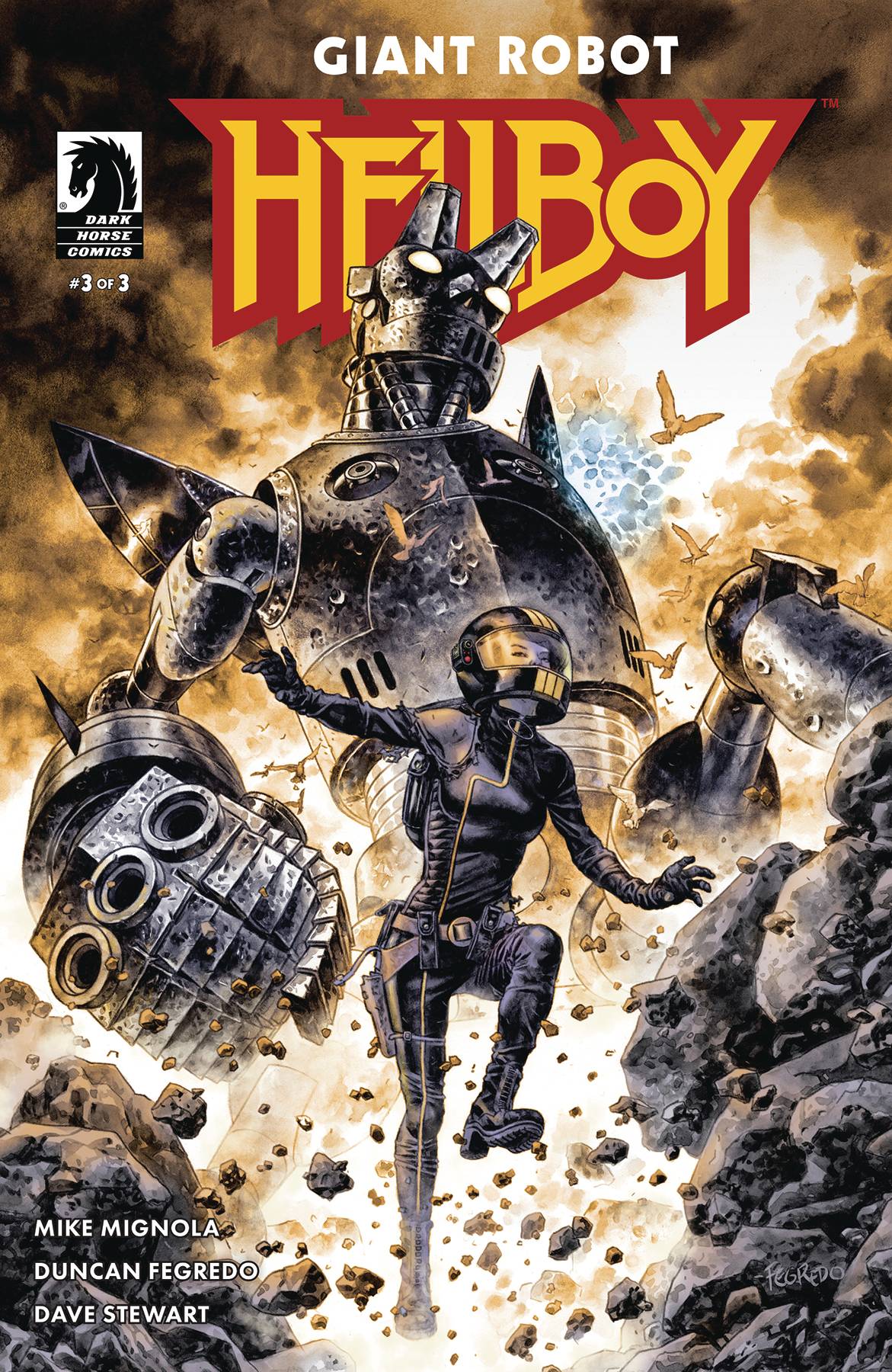 OCT231196 - GIANT ROBOT HELLBOY #3 CVR A FEGREDO - Previews World