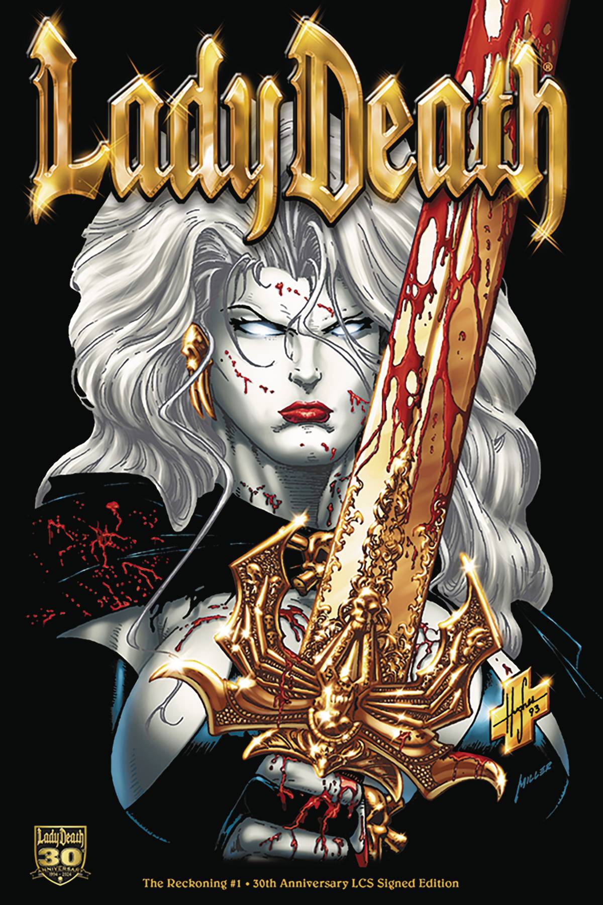 LADY DEATH THE RECKONING #1 30TH ANNIV LCS SGN ED (MR)
