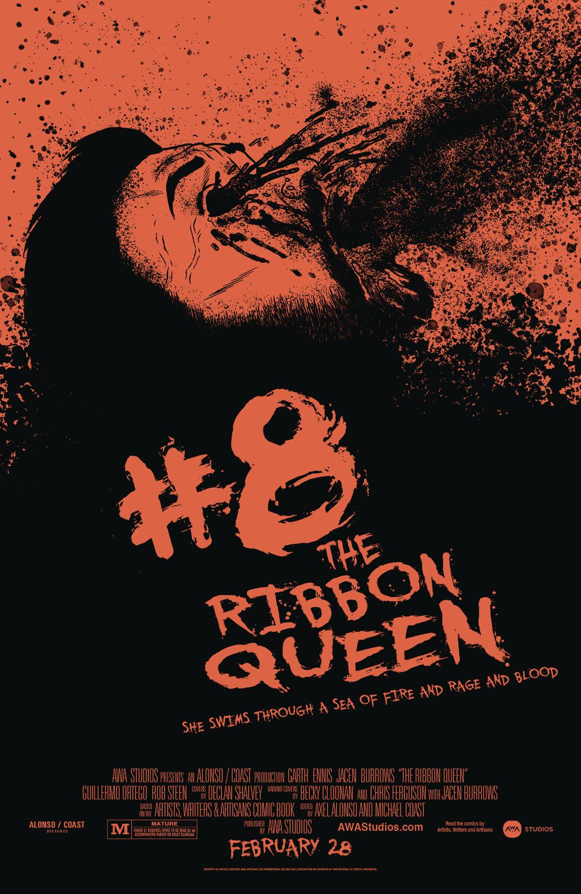 THE RIBBON QUEEN #8 (OF 8) CVR C HORROR POSTER HOMAGE (MR)