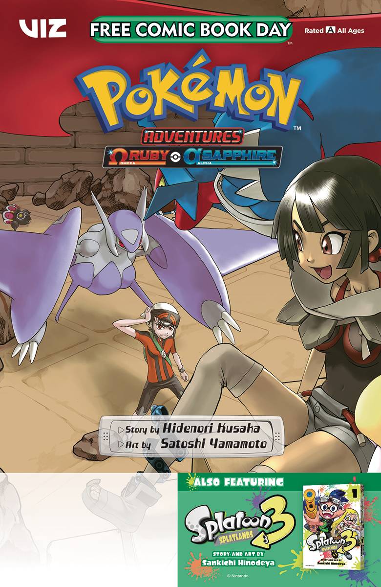 DEC230011 - FCBD 2024 POKEMON ADV RUBY ALPHA SAPPHIRE & SPLATTOON 3 (NET -  Previews World