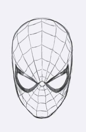 How to Draw Spider-Man Face - Easy Drawing Tutorial For Kids