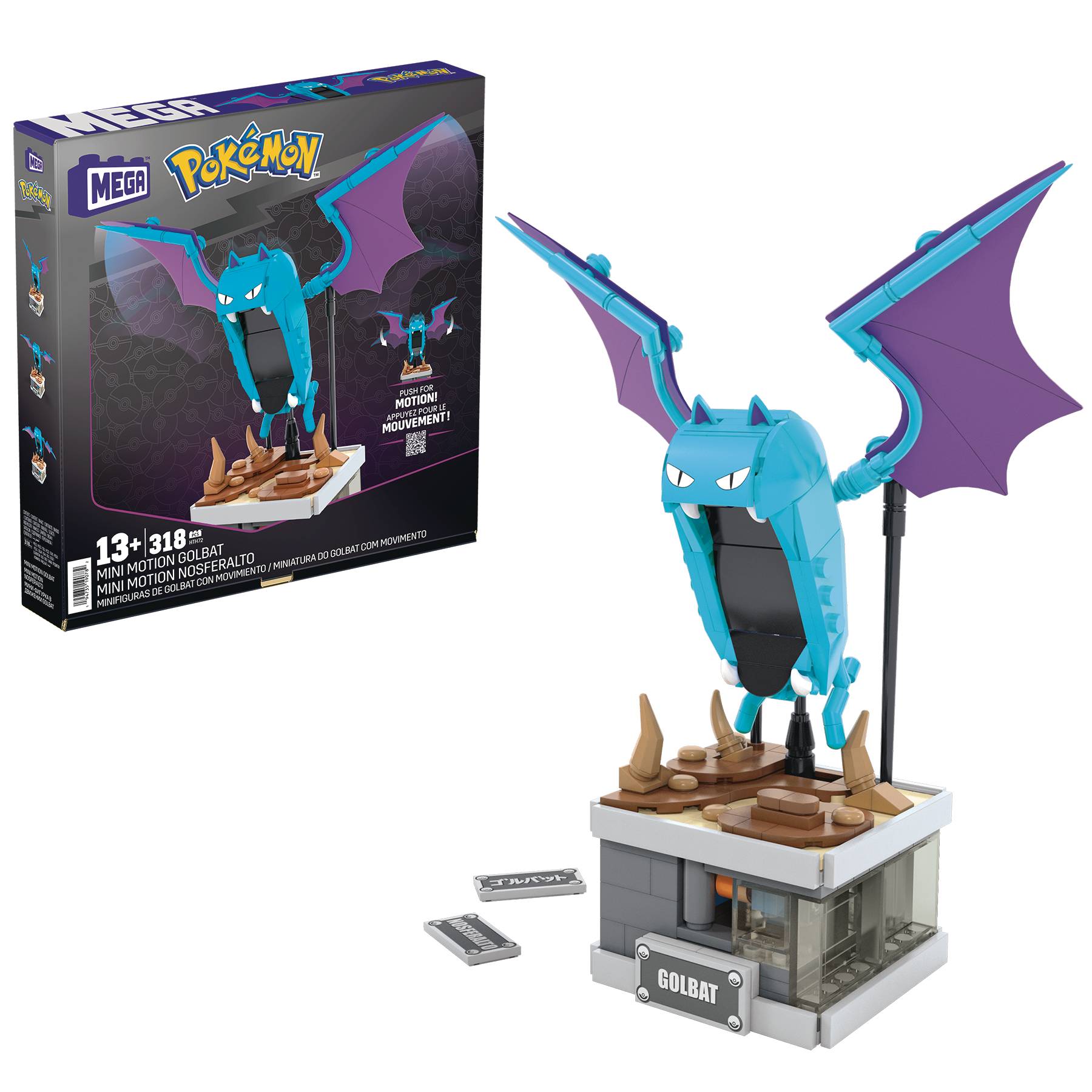 OCT238008 - MEGA CONSTRUX POKEMON MINI MOTION GOLBAT - Previews World