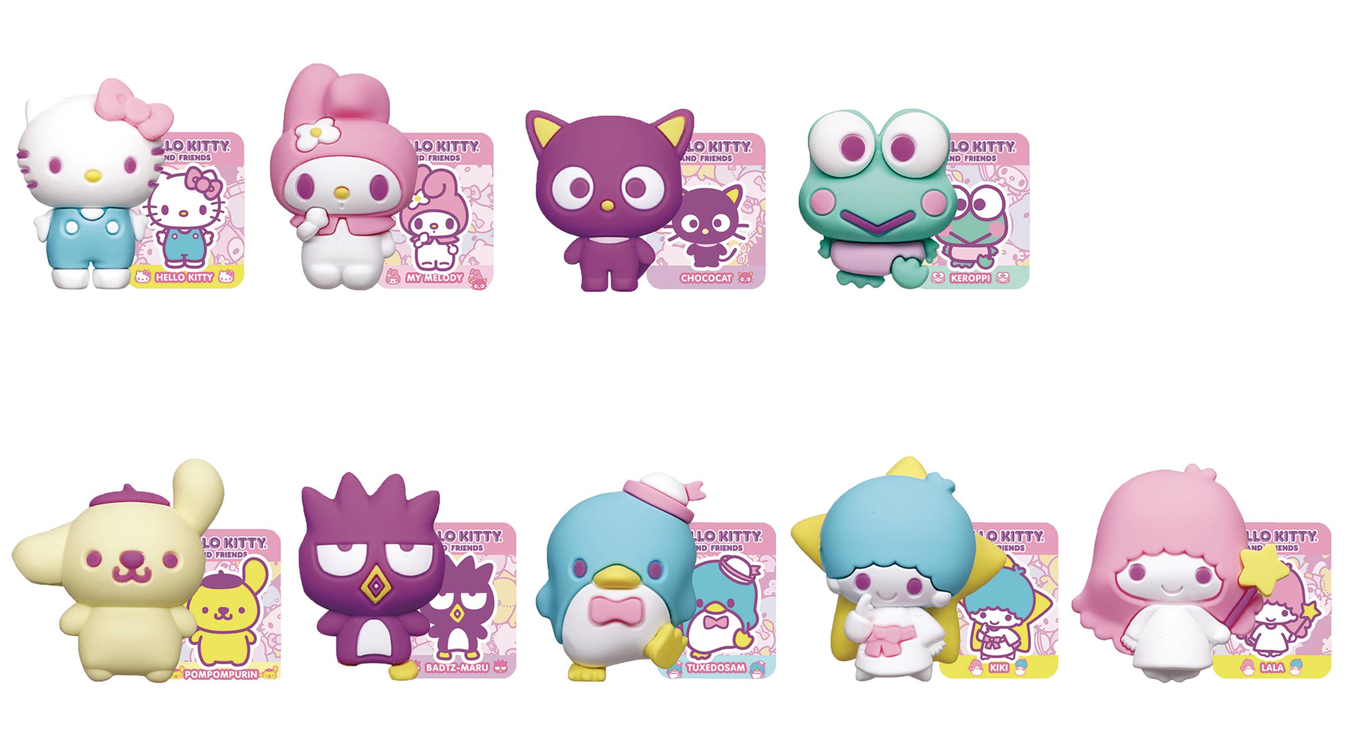 DEC237532 - HELLO KITTY TOKYO KAWAII 3D FOAM BAG CLIP 24PC