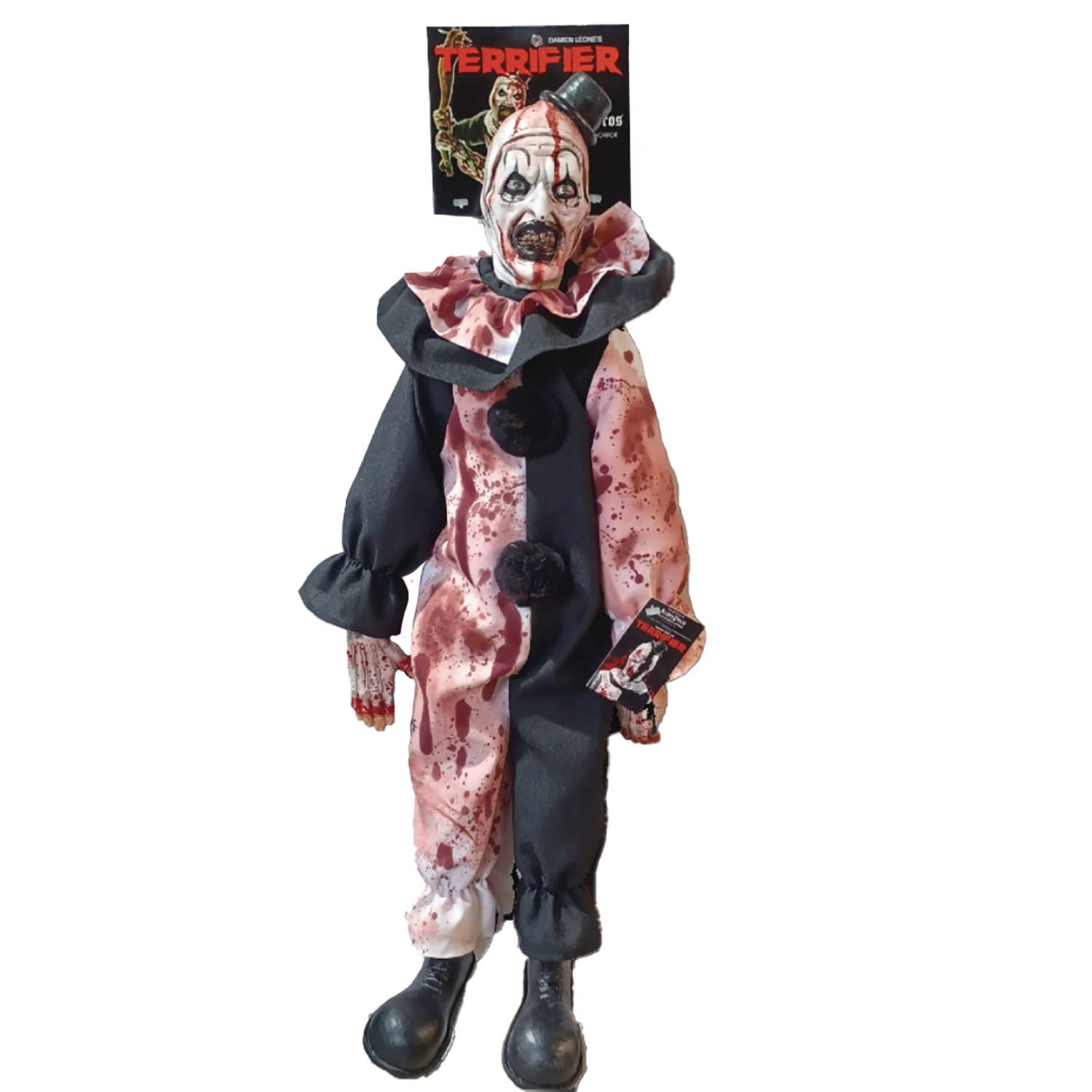 DEC238001 TERRIFIER ART THE CLOWN 24IN RAG DOLL BLOODY VARIANT Previews World