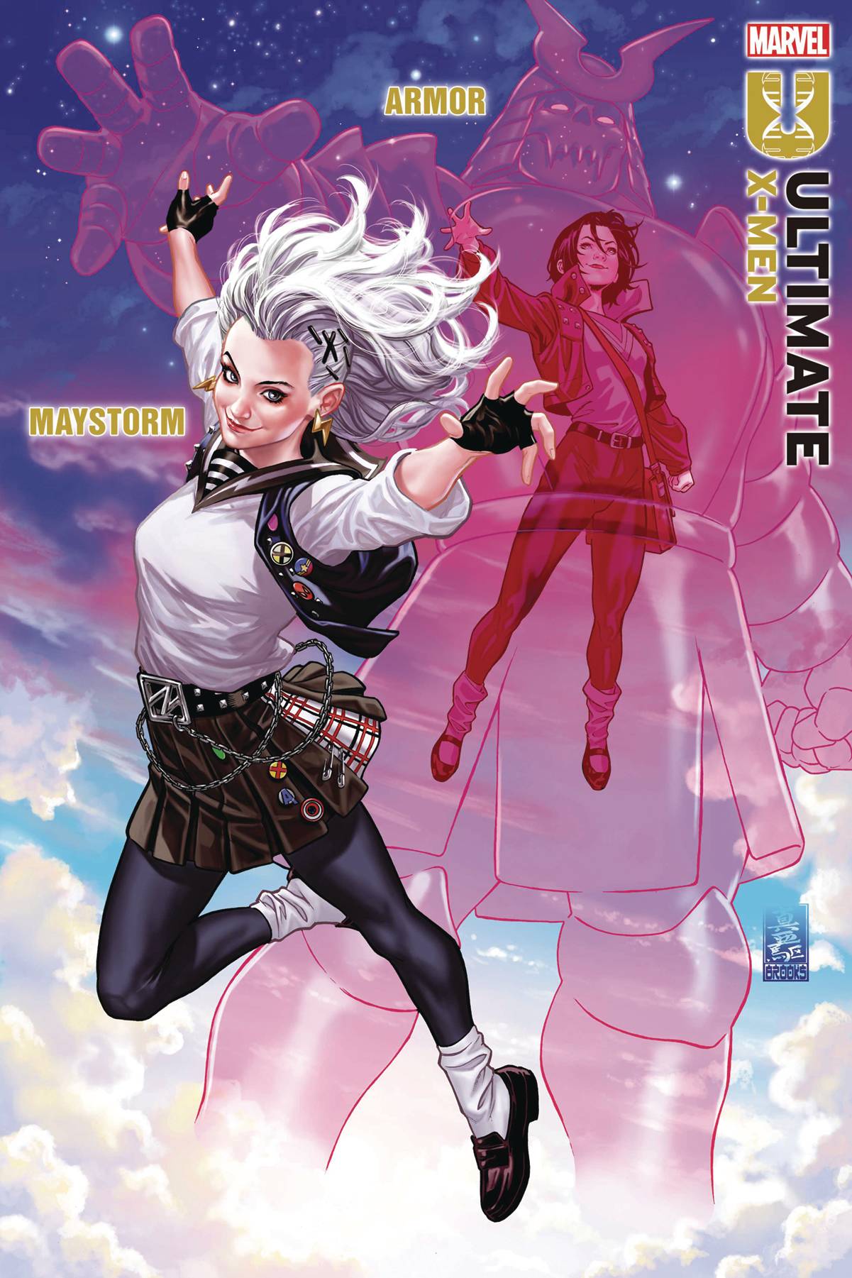 MAR241545 DF ULTIMATE XMEN 1 MAYSTORM VARIANT GOLD BROOKS SGN