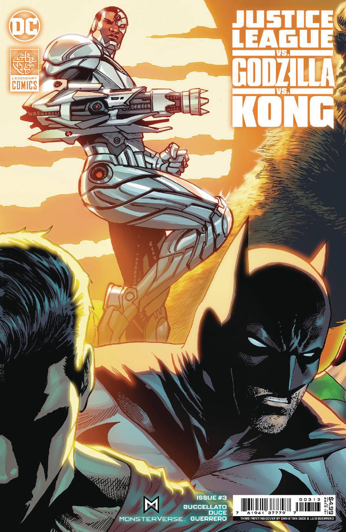 JUSTICE LEAGUE V GODZILLA V KONG #3 FINAL PTG