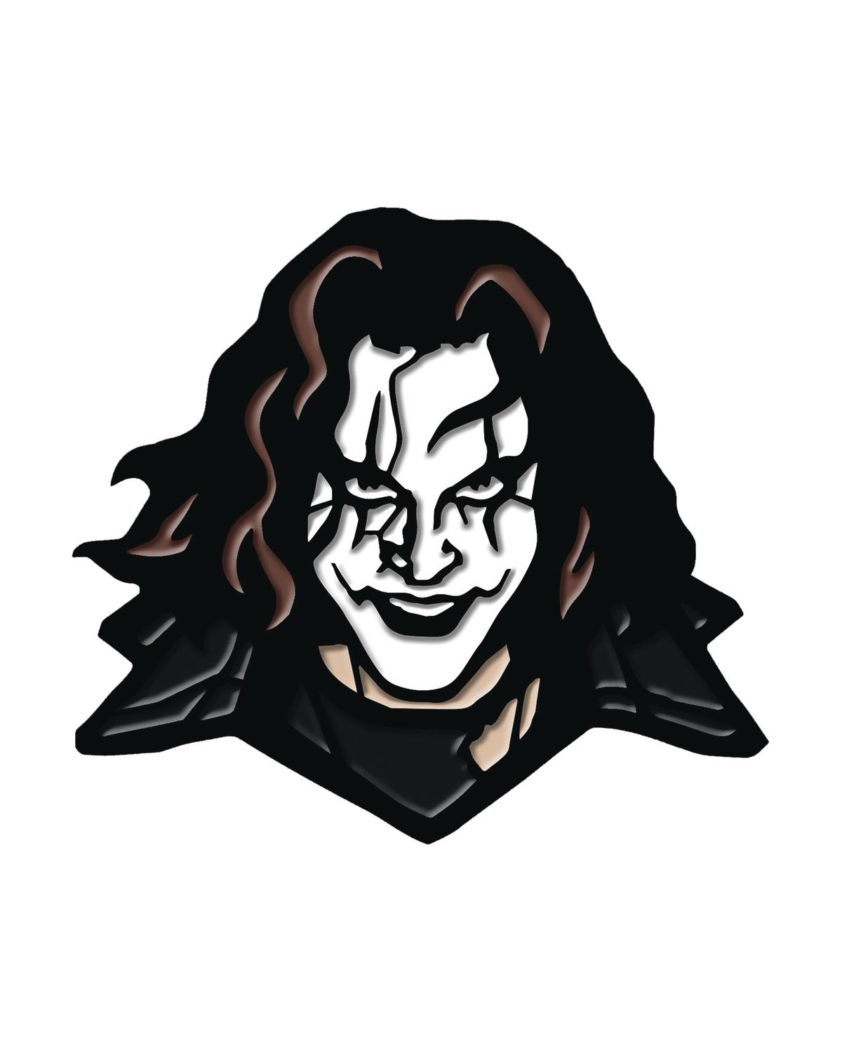 THE CROW ERIC DRAVEN ENAMEL PIN