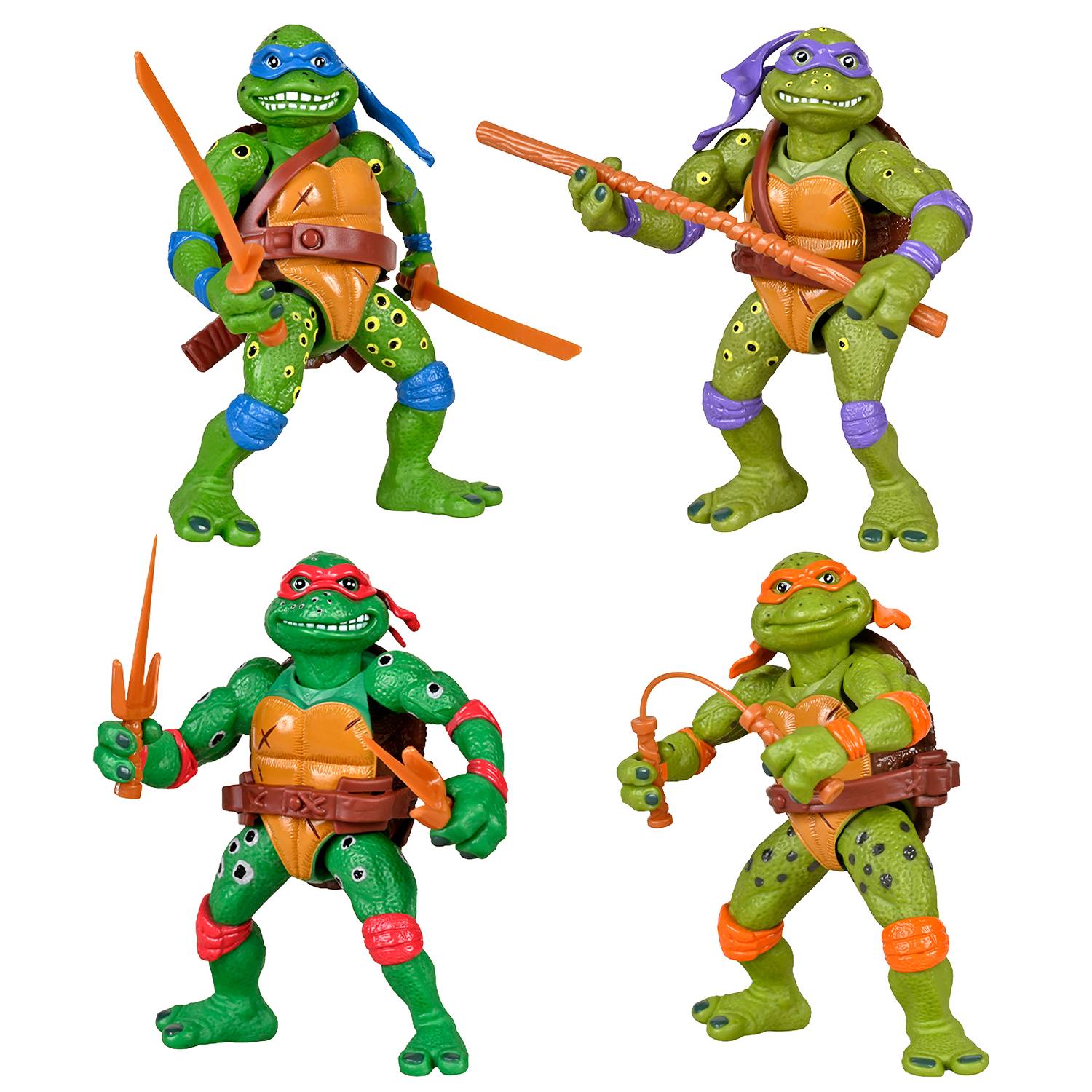 TMNT MOVIE STAR TURTLES AF 4PC SET (Net)