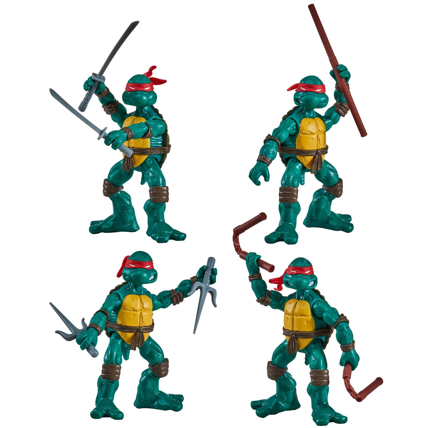 TMNT CLASSIC COMIC BOOK SERIES TURTLES 4PC SET (Net)