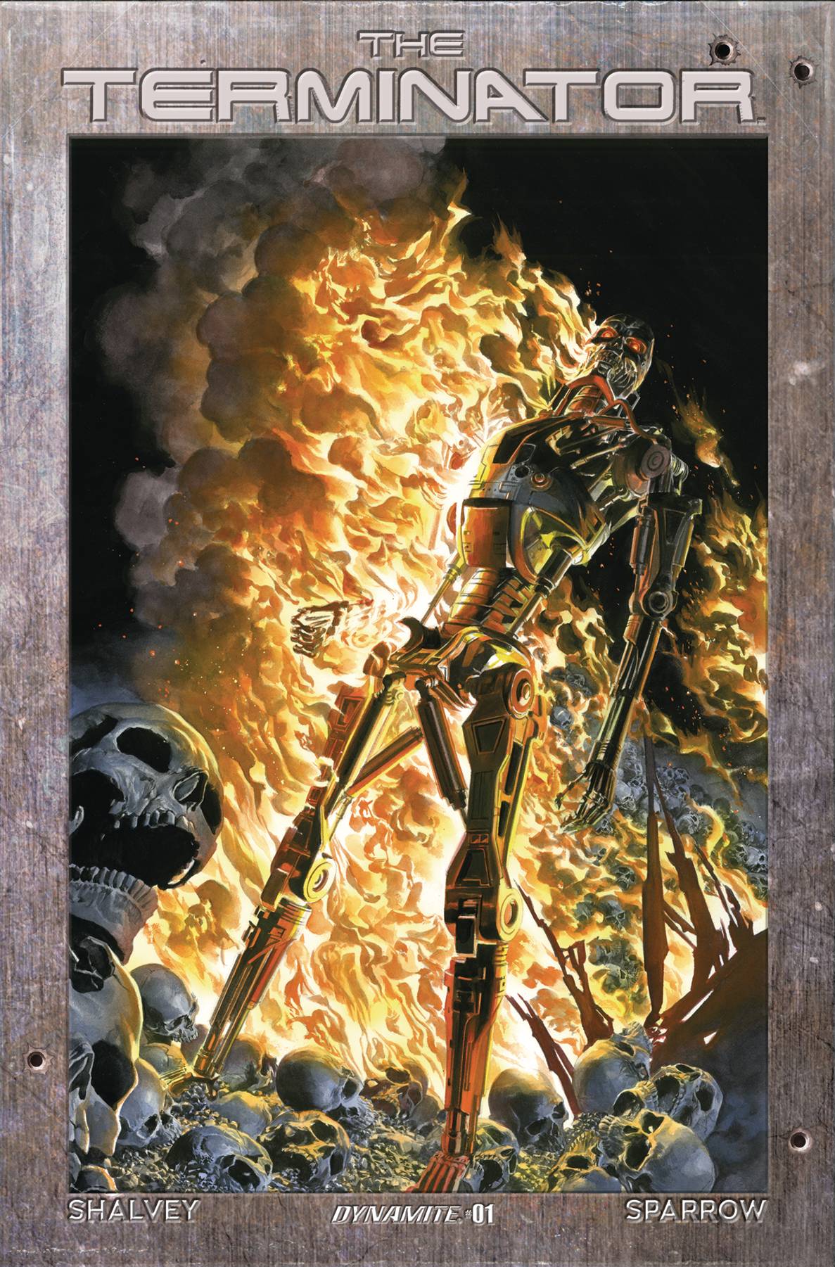TERMINATOR #1 COVER E ROSS BURNING EARTH ICON