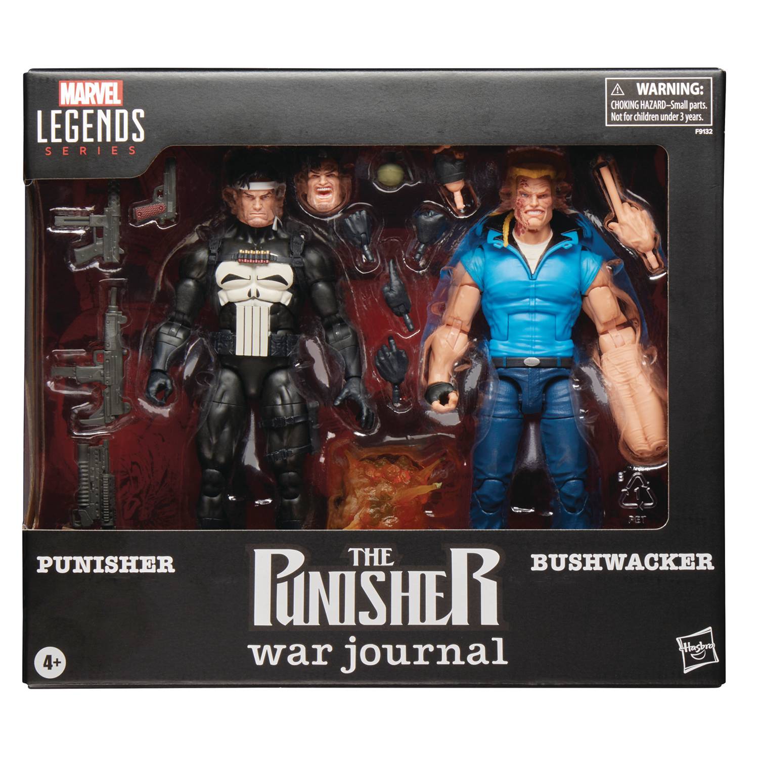 MARVEL LEGENDS PWJ PUNISHER & BUSHWACKER 6IN AF 2PK  (C