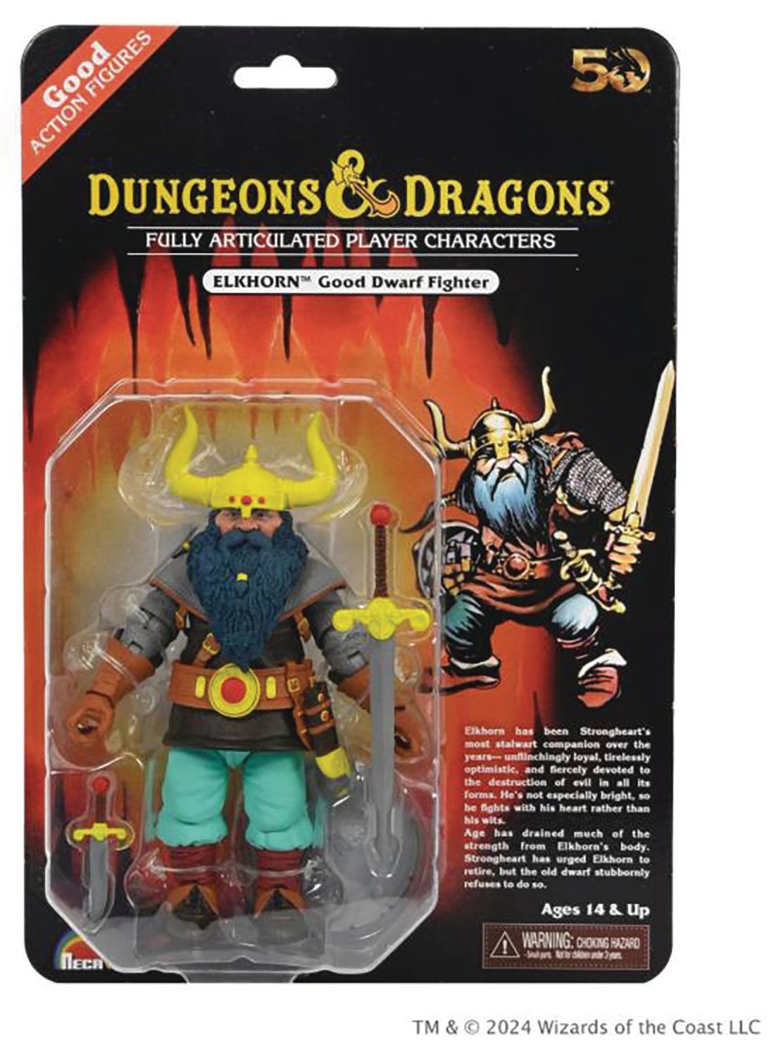 D&D 50TH ANNIVERSARY ELKHORN ON BLISTER CARD 7IN AF  (C