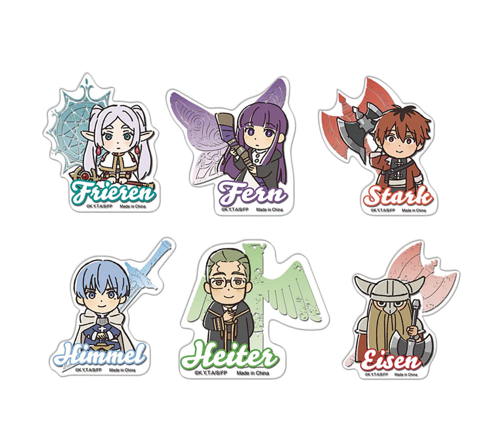 FRIEREN BEYOND JOURNEYS END GROUP 6PC DIE-CUT STICKERS