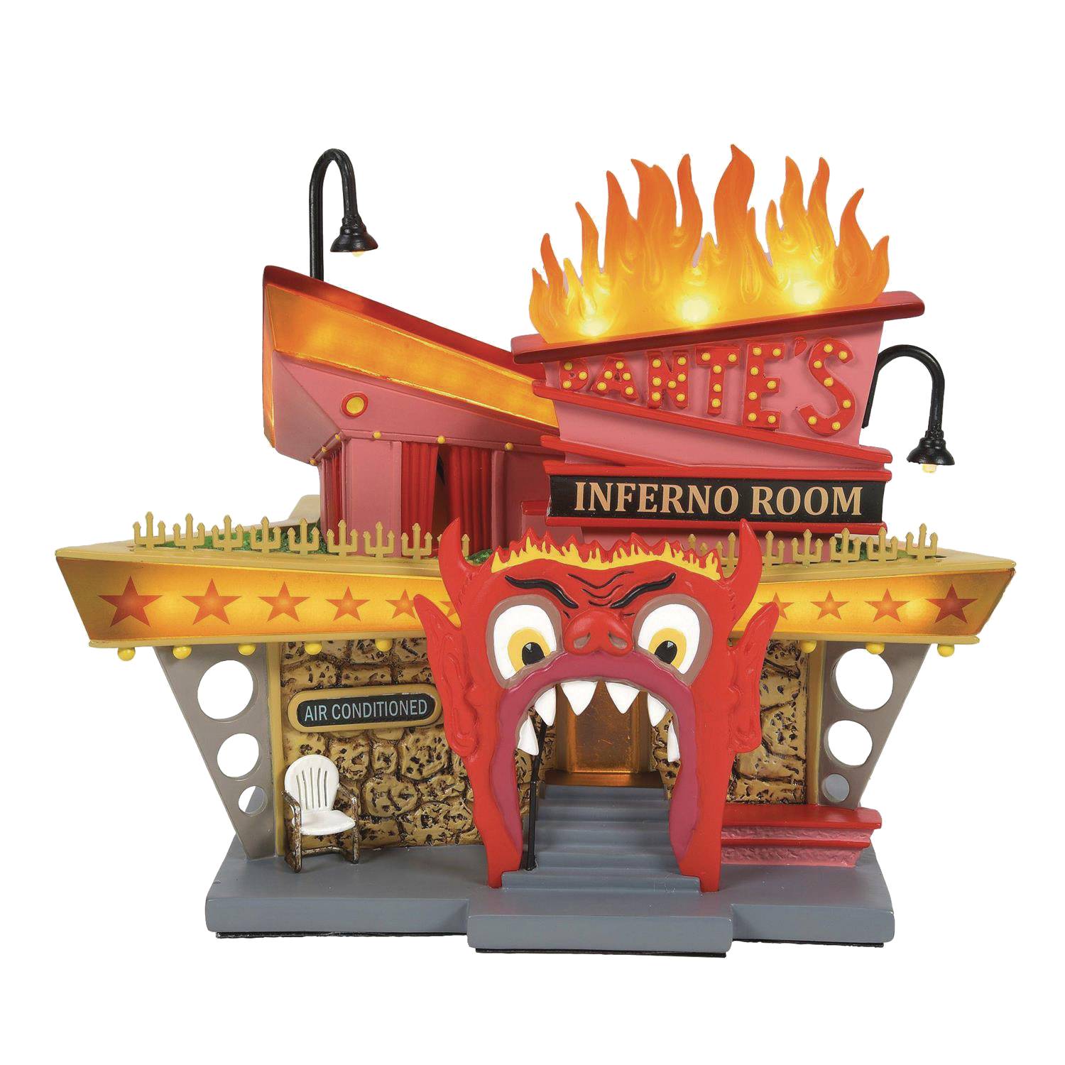D56 BEETLEJUICE DANTES INFERNO LOUNGE 6.7IN LIGHT UP STATUE