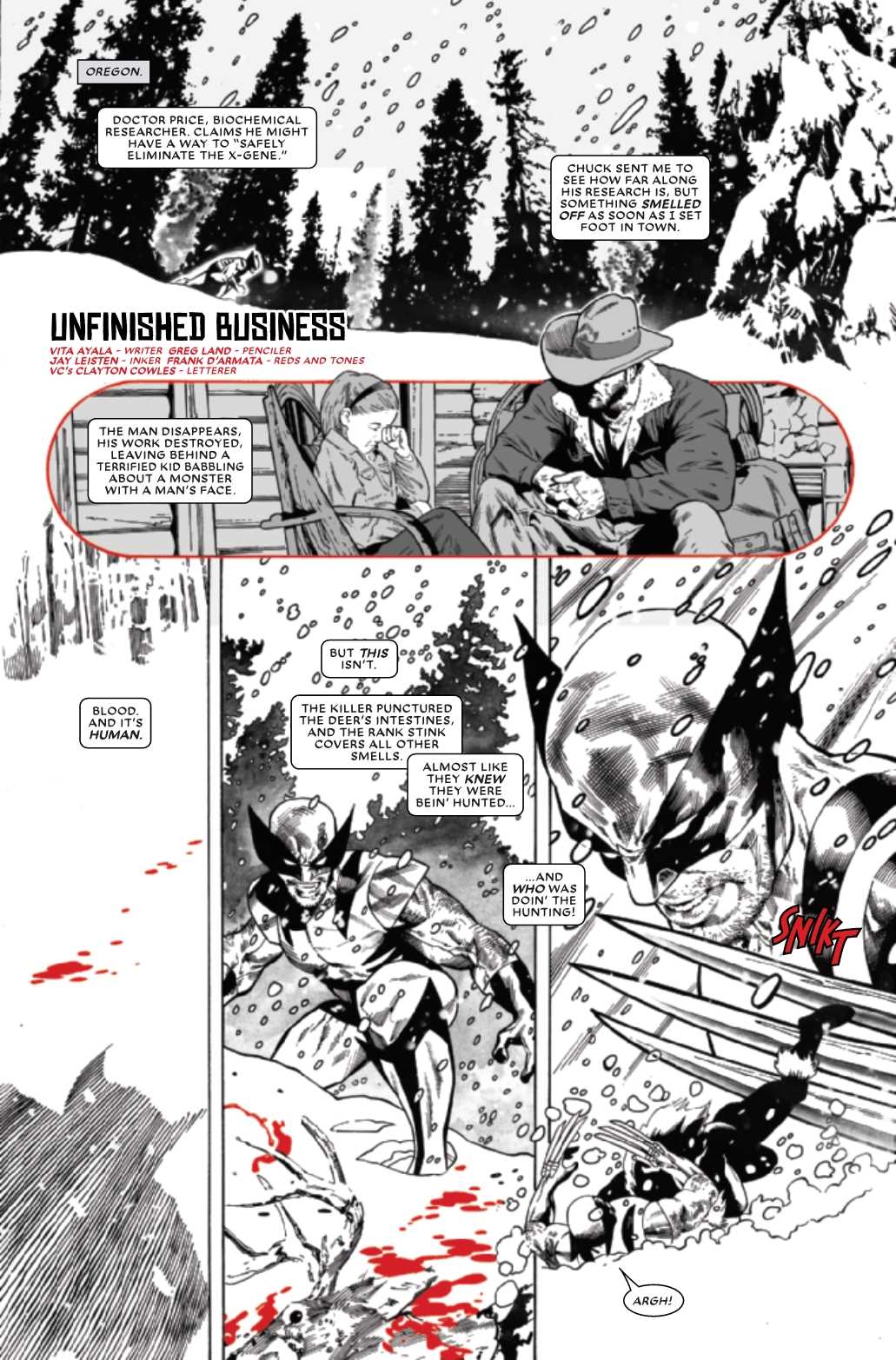 WOLVERINE BLACK WHITE BLOOD #2 (OF 4)