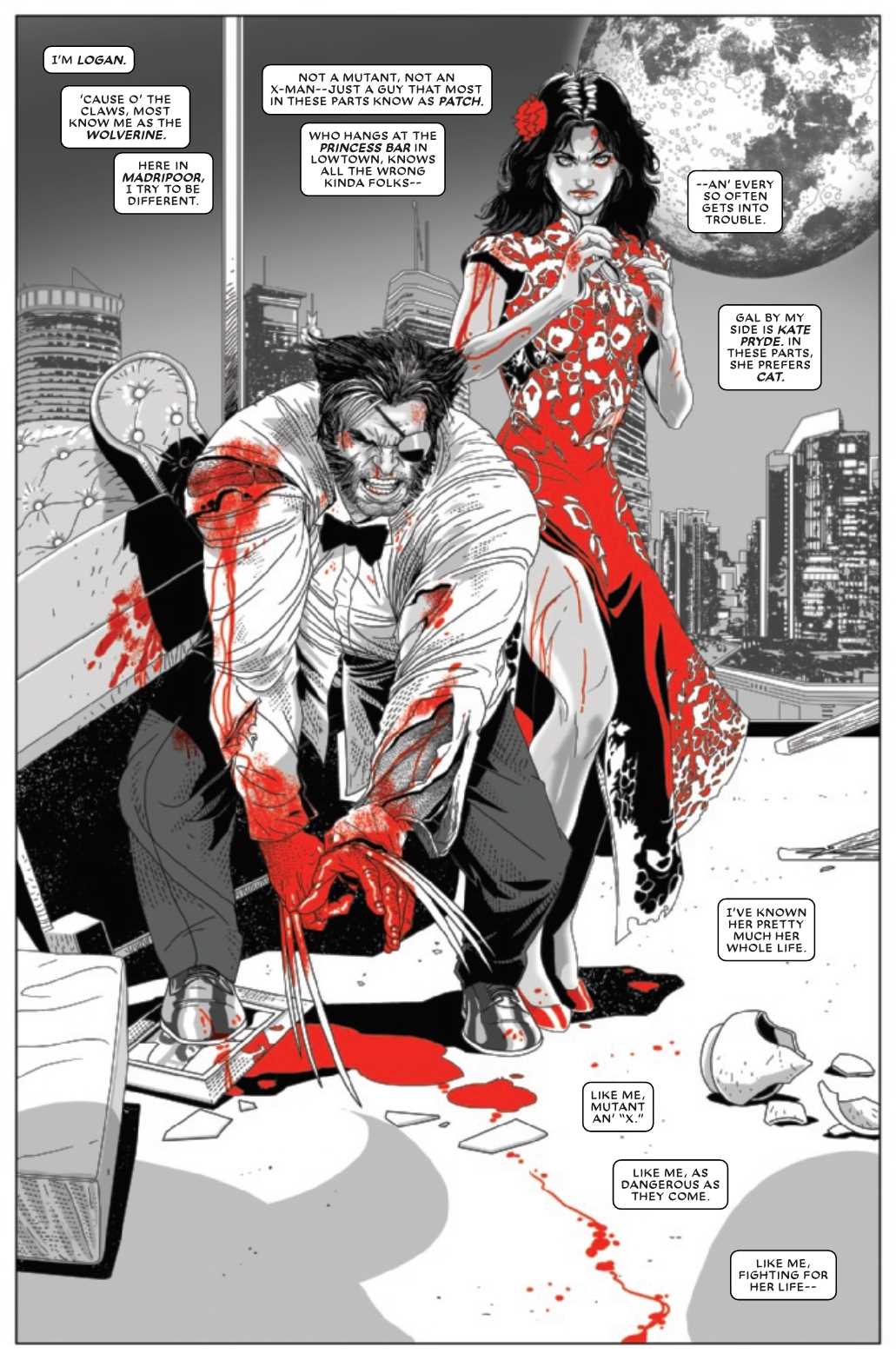 WOLVERINE BLACK WHITE BLOOD #2 (OF 4)