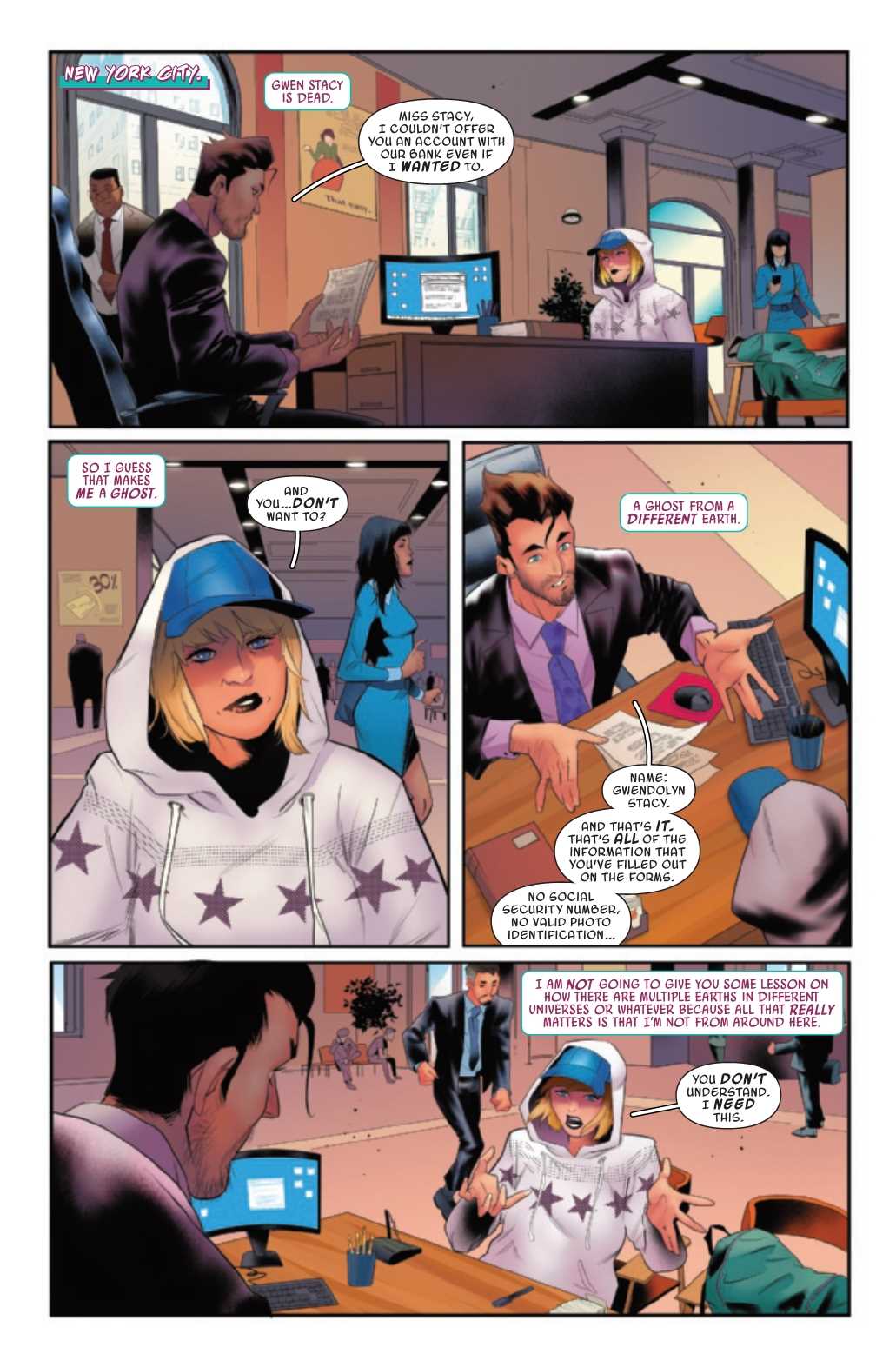 SPIDER-GWEN THE GHOST-SPIDER #1 PABLO VILLALOBOS VAR