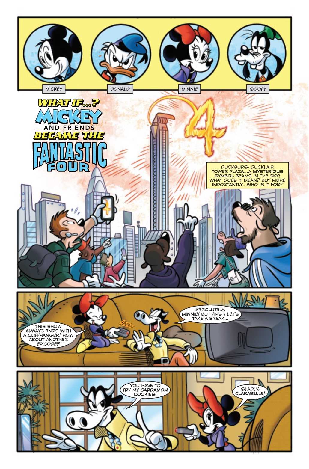 WHAT IF MICKEY & FRIENDS BECAME FANTASTIC FOUR #1 ZULLO VAR