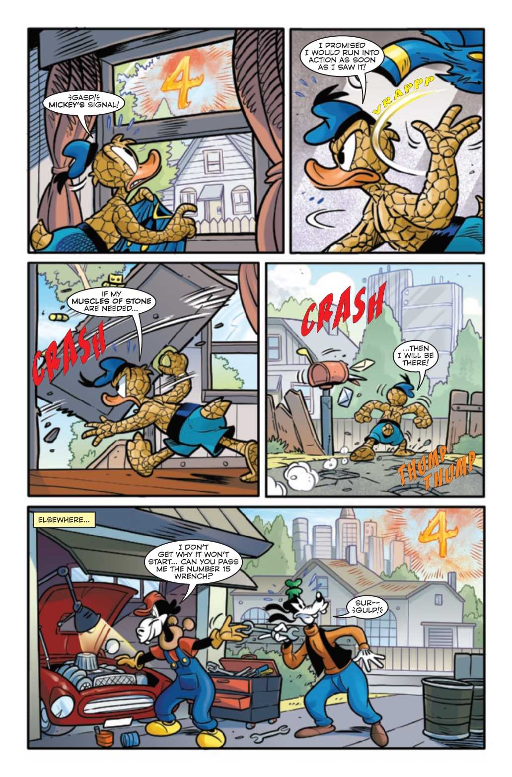 WHAT IF MICKEY & FRIENDS BECAME FANTASTIC FOUR #1 ZULLO VAR