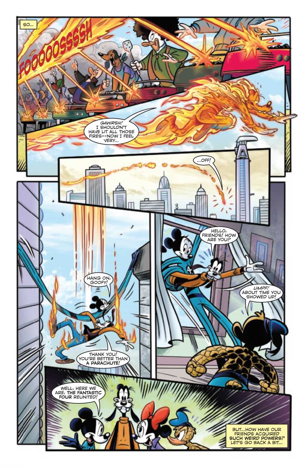 WHAT IF MICKEY & FRIENDS BECAME FANTASTIC FOUR #1 ZULLO VAR