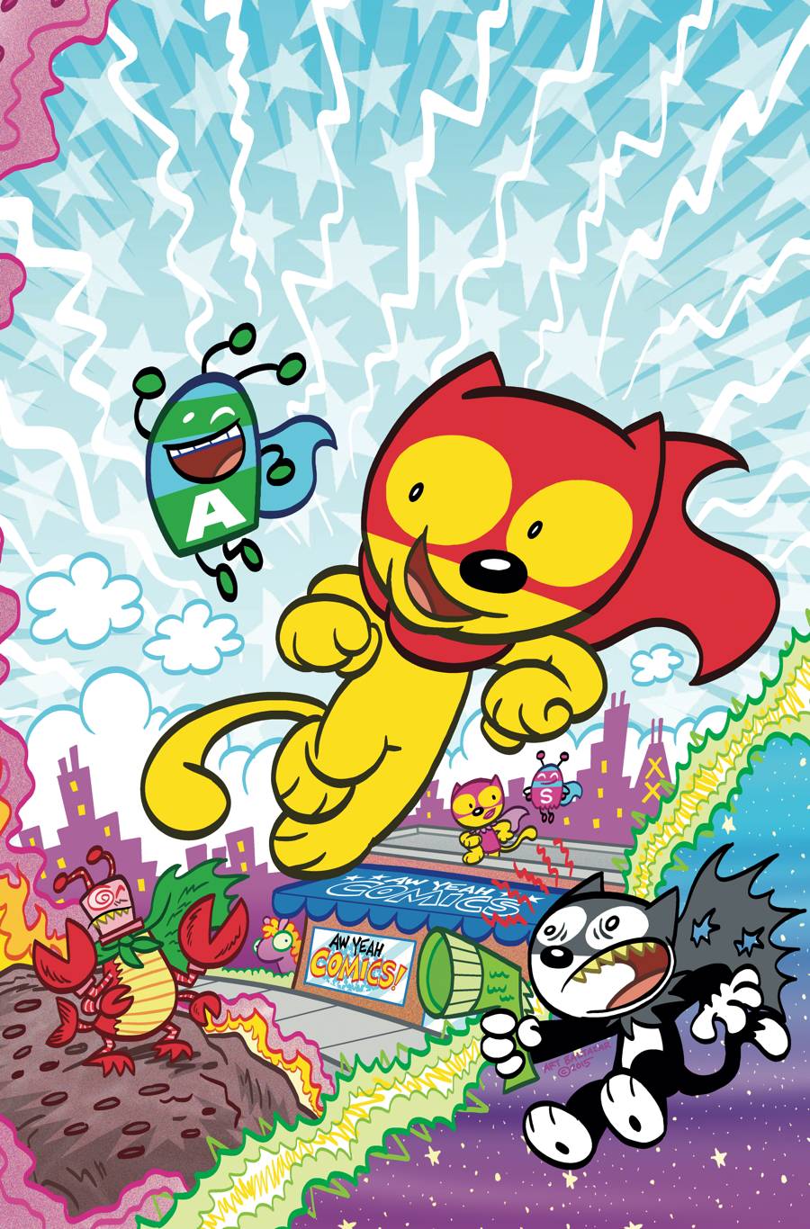 Action cat. Cats Adventure Comic. AW yeah.