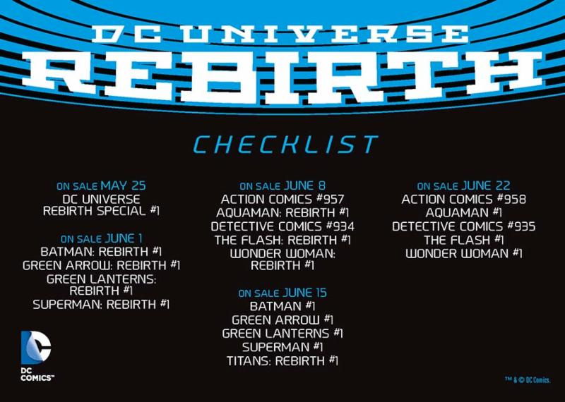 DC Universe: Rebirth June Covers and Info Released - Previews World