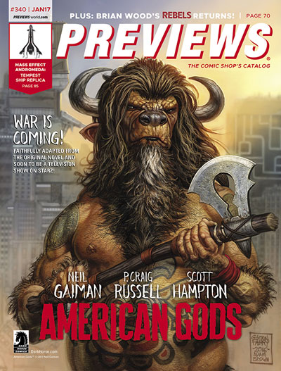 Front Cover -- Dark Horse Comics' American Gods