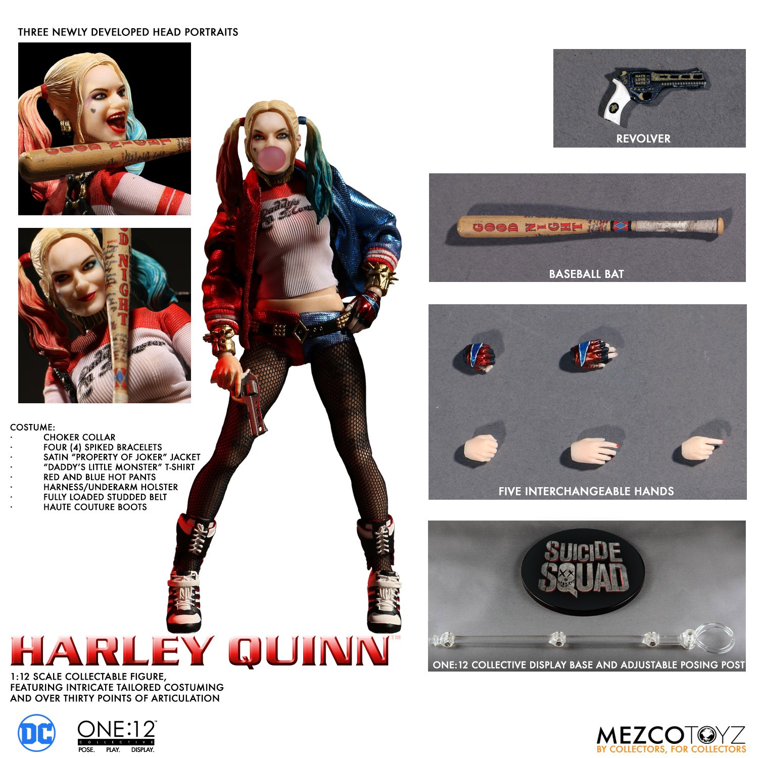 Official Harley Quinn Head Goblet by Monogram DC Comics 