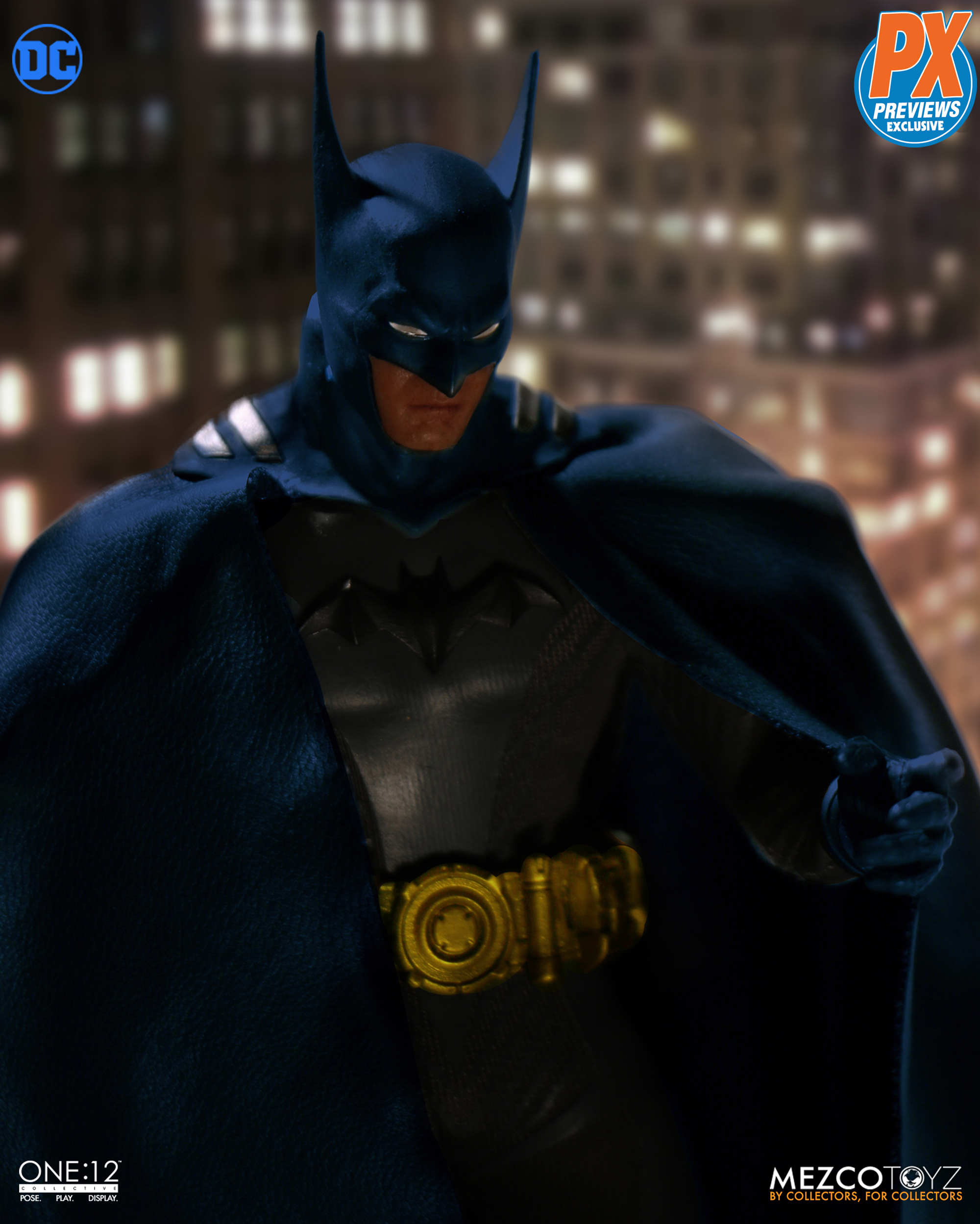 Mezco One:12 Collective DC PX Previews Exclusive Ascending Knight Batman Blue 
