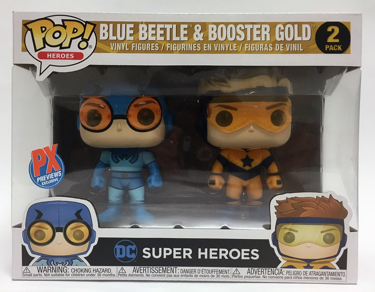 booster gold and blue beetle funko pop