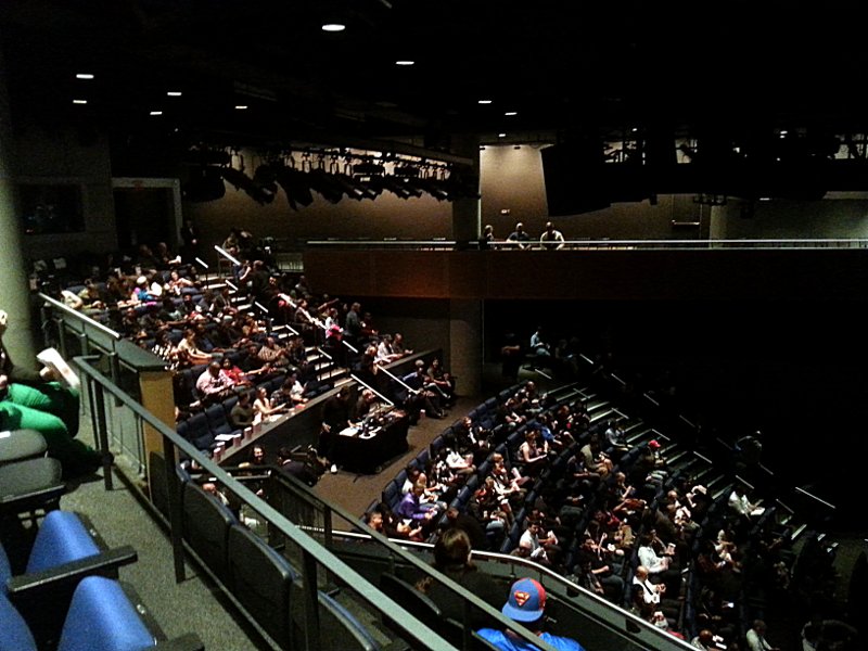 The audience view from the balcony