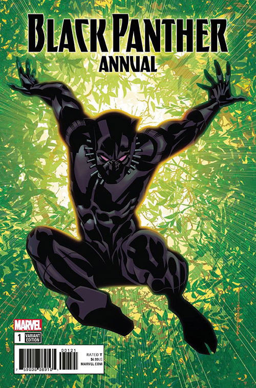 BLACK PANTHER ANNUAL #1. Cover art by Brian Stelfreeze.