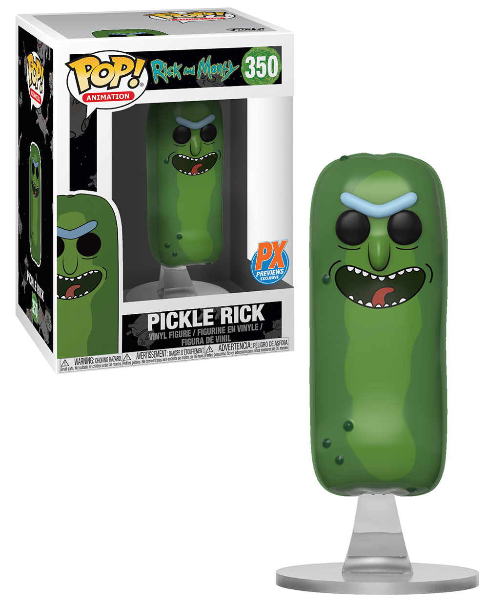 pickle rick pop glow in the dark