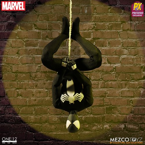 Mezco's One:12 Collective: Spider-Man Black Costume Figure