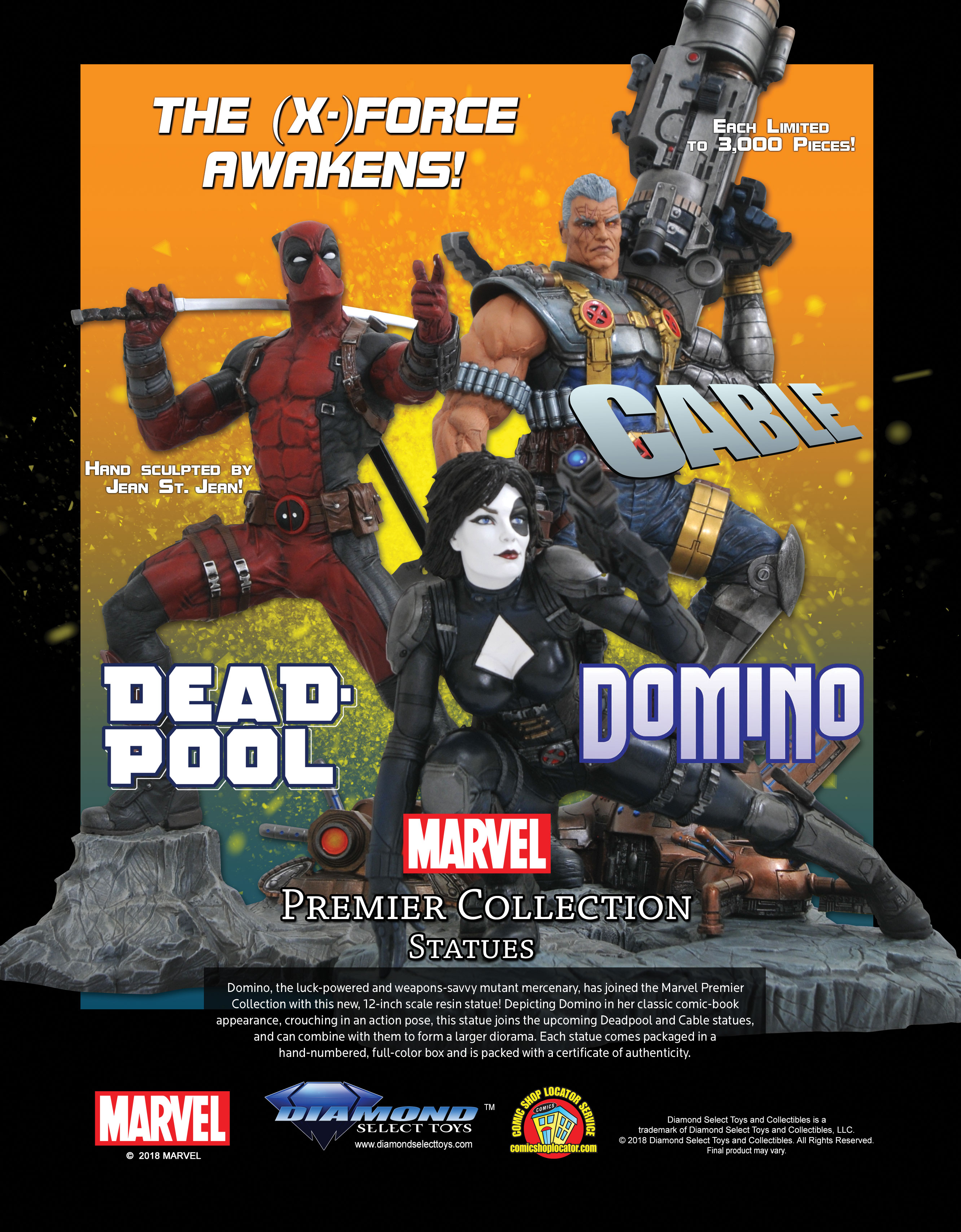 Diamond Select Toys Marvel Premier Collection Deadpool Resin Statue 2018 for sale online 